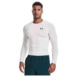 T-shirt Blanc manches longues HeatGear® pour homme Under Armour