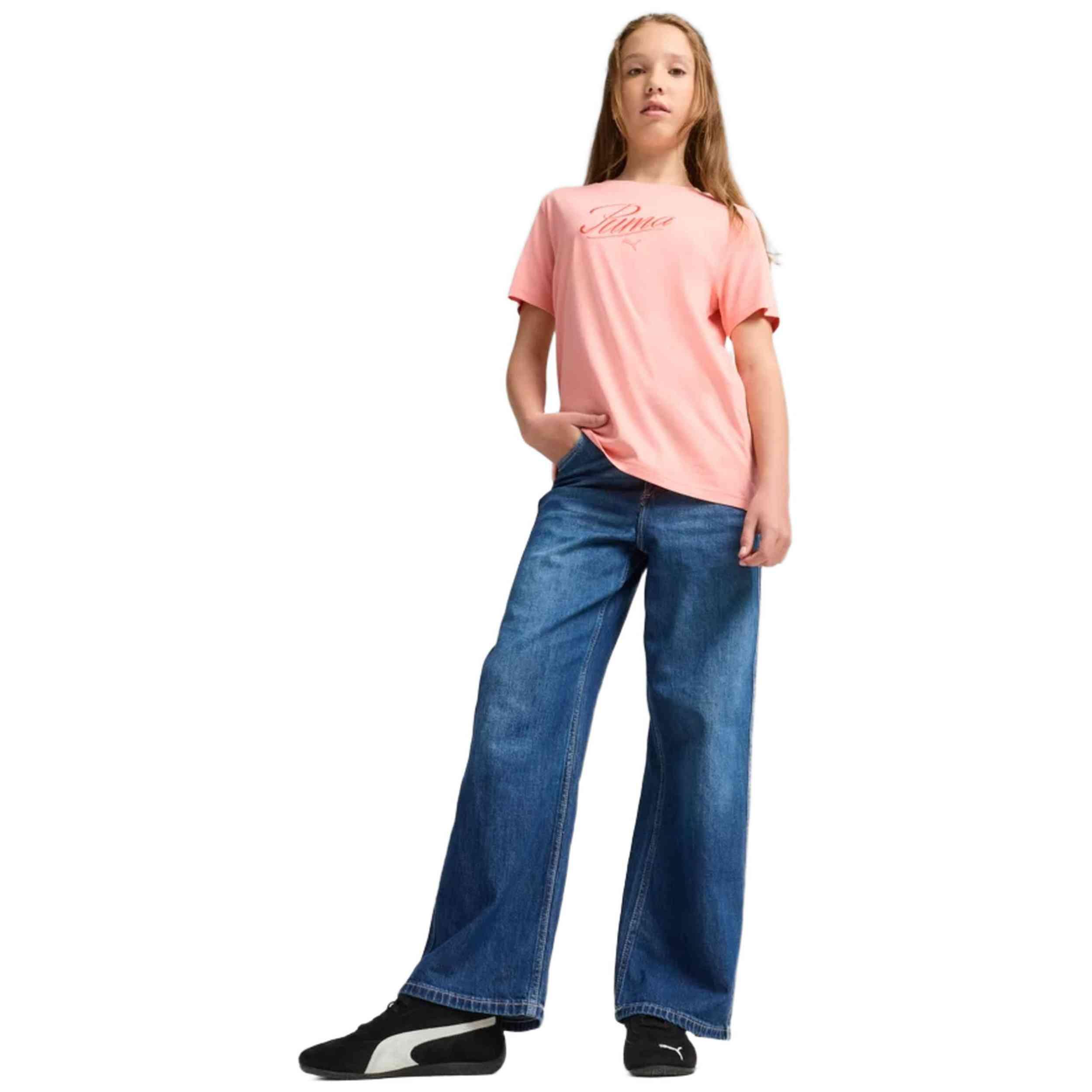 Camiseta de manga corta Puma modelo 685805-18 para niñas 3/5