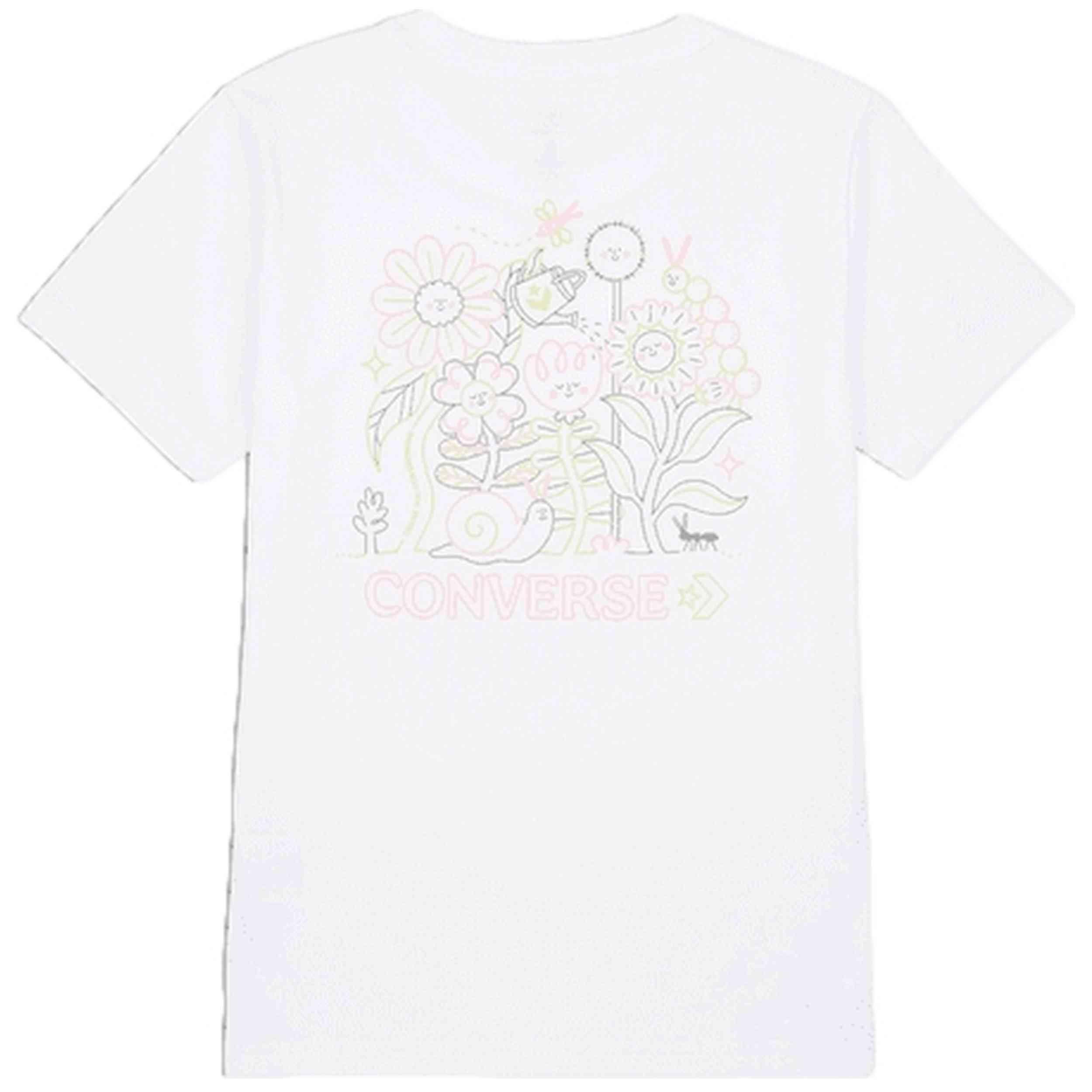 Maglia a maniche corte Converse modello 10027379-A01 per donne 2/2