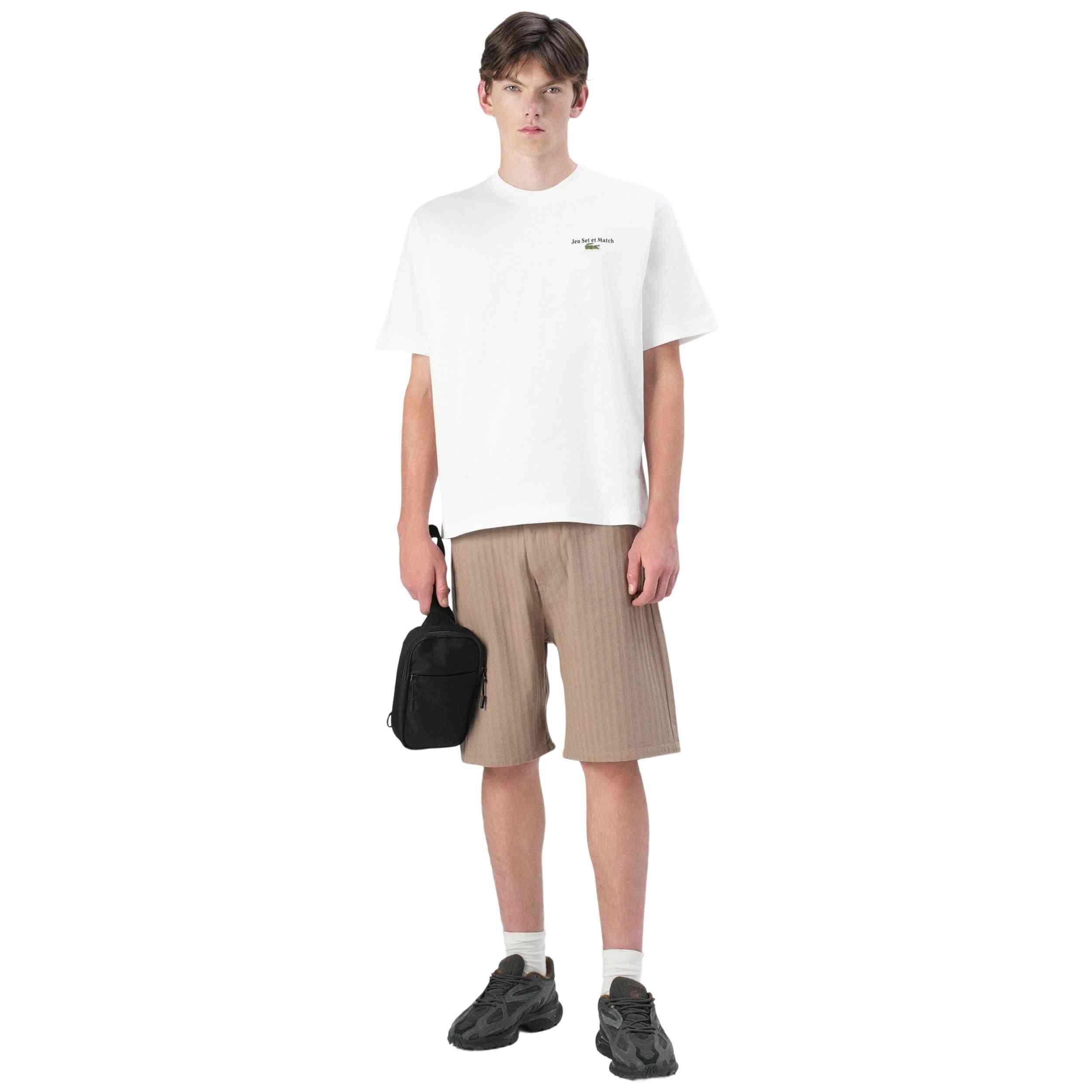 Maglia a maniche corte Lacoste modello TH5950-00-001 per uomini 5/5