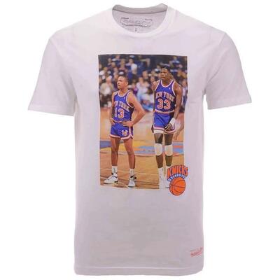T-shirt met korte mouwen mitchell & ness model ba2b0c-nyk-w-ksx voor mannen