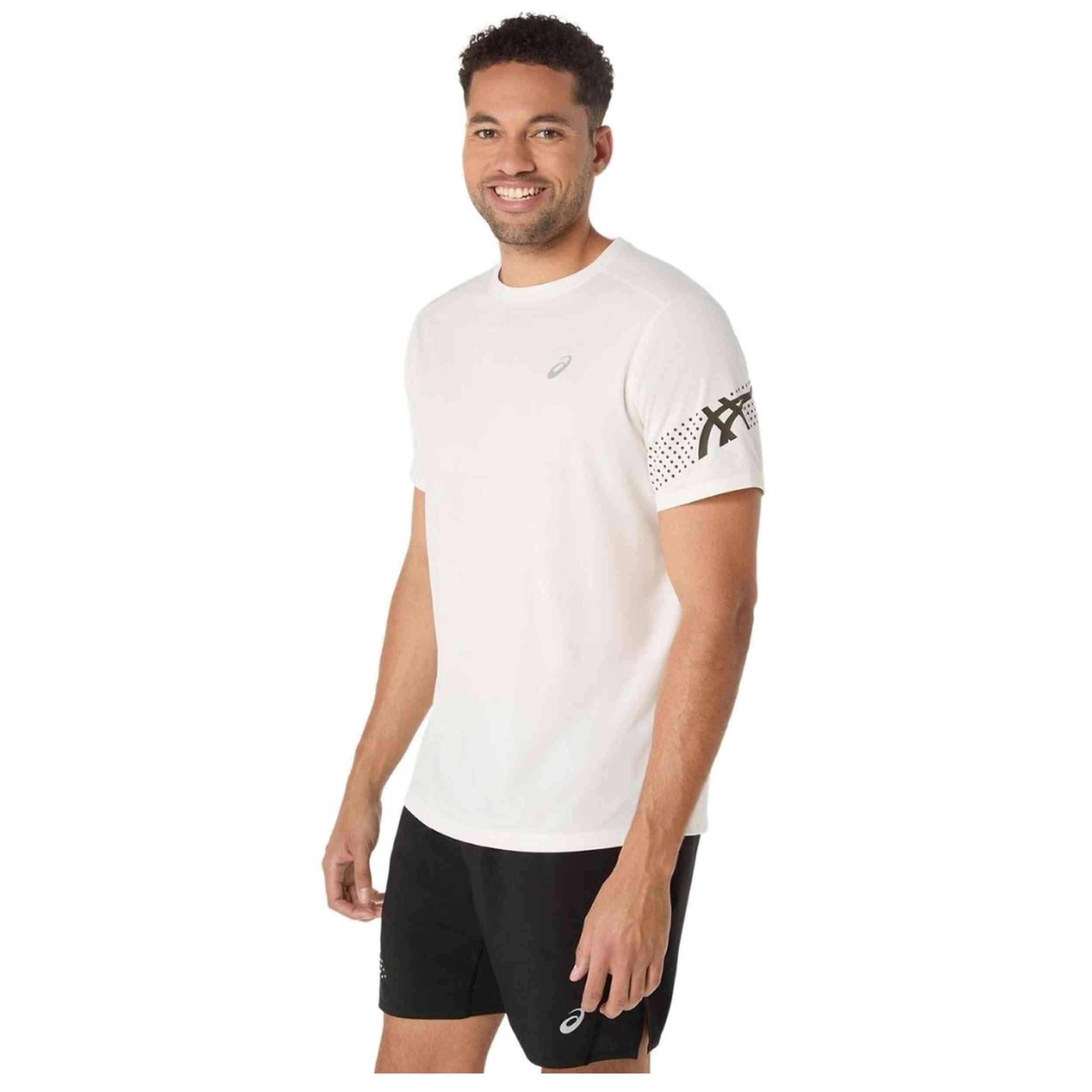 Maglia a maniche corte Asics modello 2011D239-101 per uomini 3/5