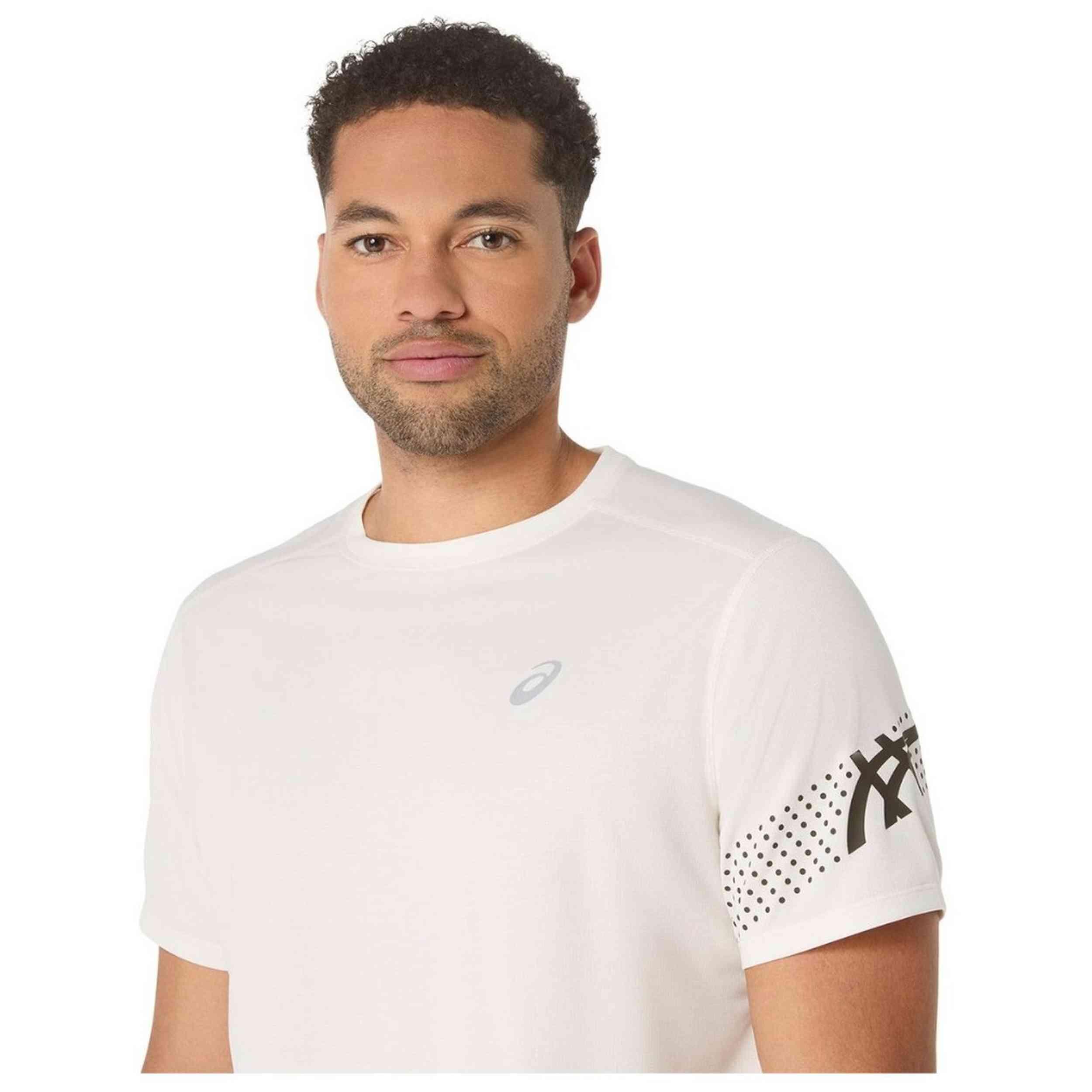 Maglia a maniche corte Asics modello 2011D239-101 per uomini 4/5