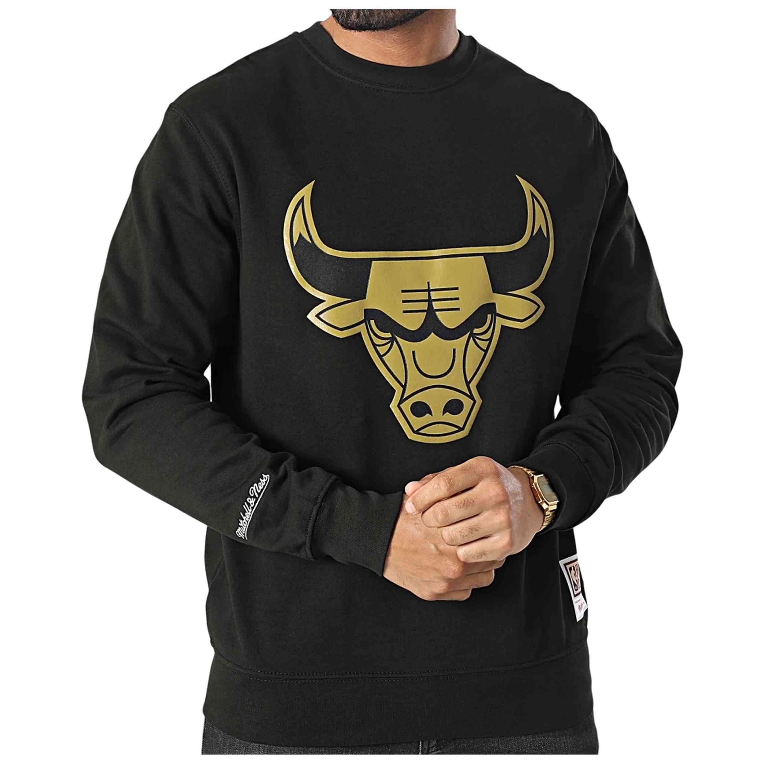 Felpa con cappuccio Mitchell & ness modello BMFCINTL1055-CBUBLCK per uomini 3/5