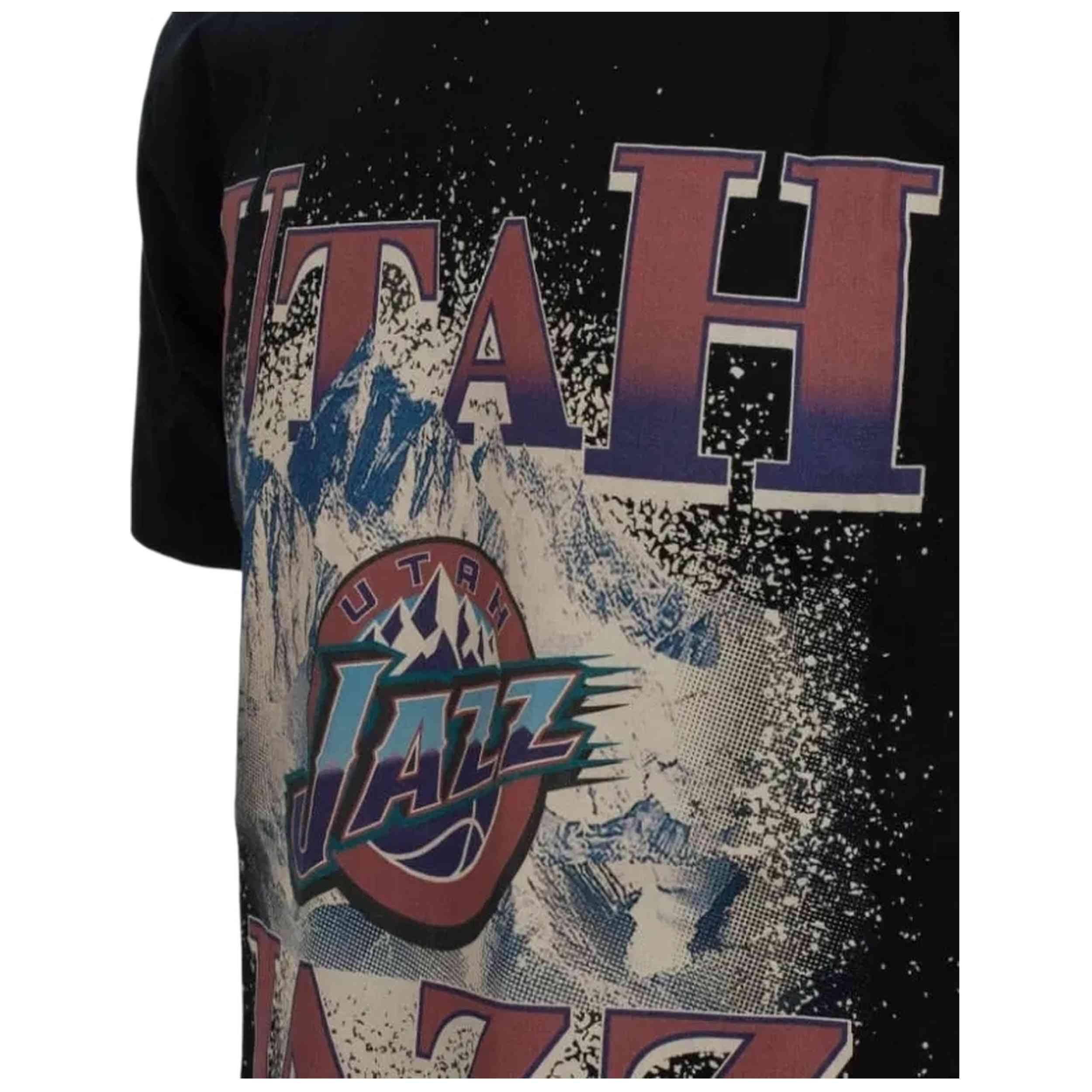 Camiseta de manga corta Mitchell & ness modelo FH21APP001-UJABLCK para unisex 3/4