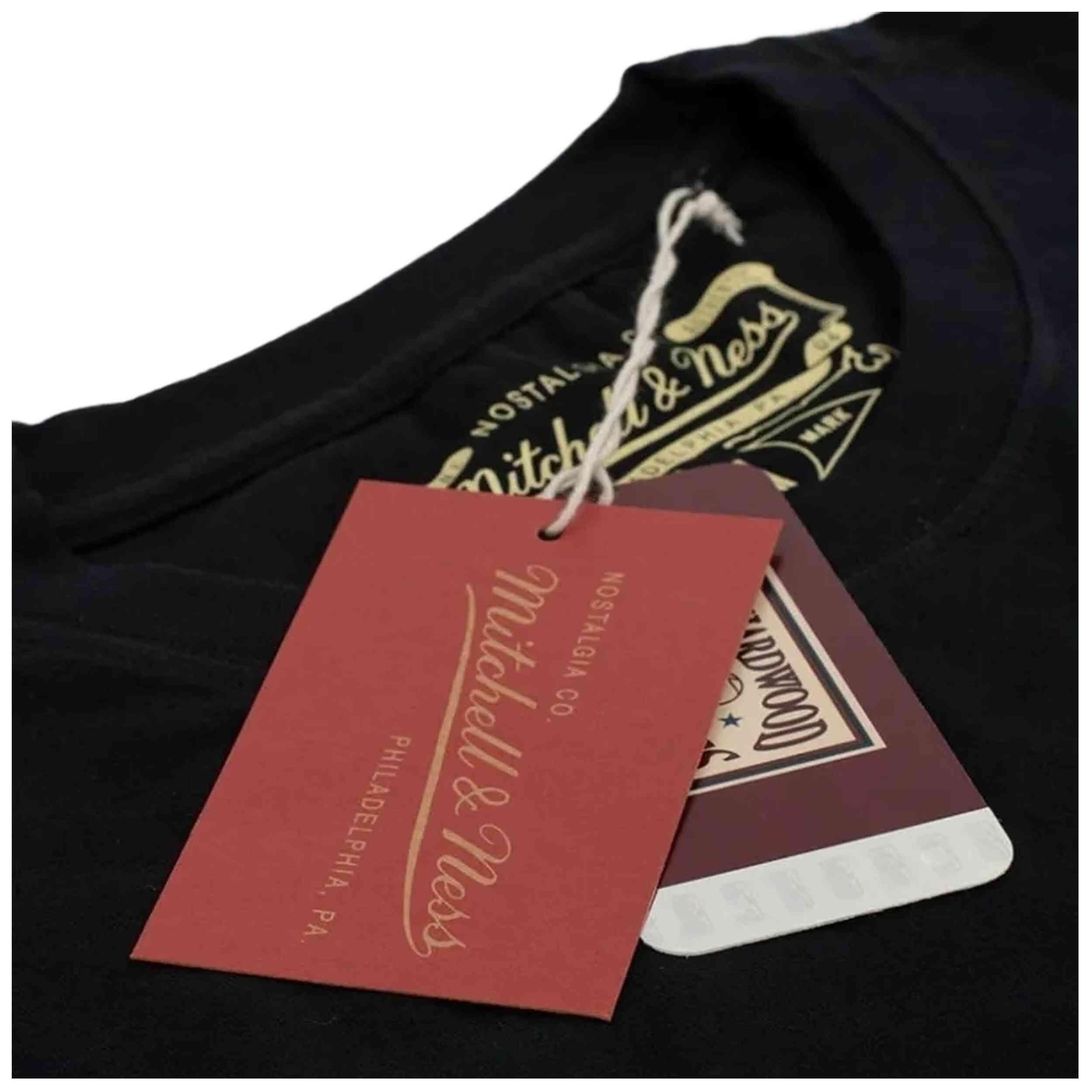 Camiseta de manga corta Mitchell & ness modelo FH21APP001-UJABLCK para unisex 4/4