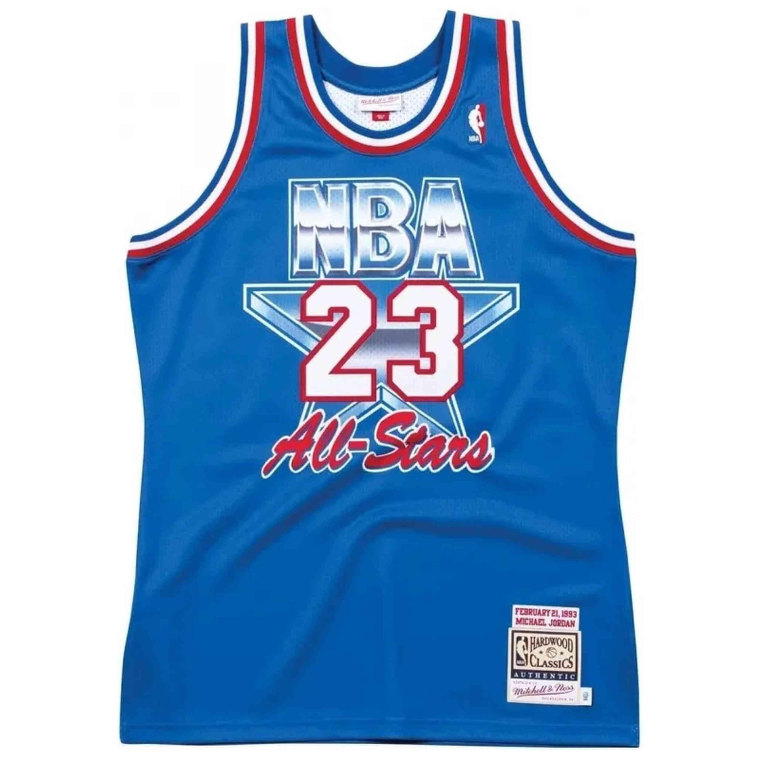 Mitchell & Ness - Maillot De Basket Mitchell & Ness Modèle Ajy4el18009-aseroya93mj Pour Homme - Sous Maillot Sans Manche - Bleu - Decathlon