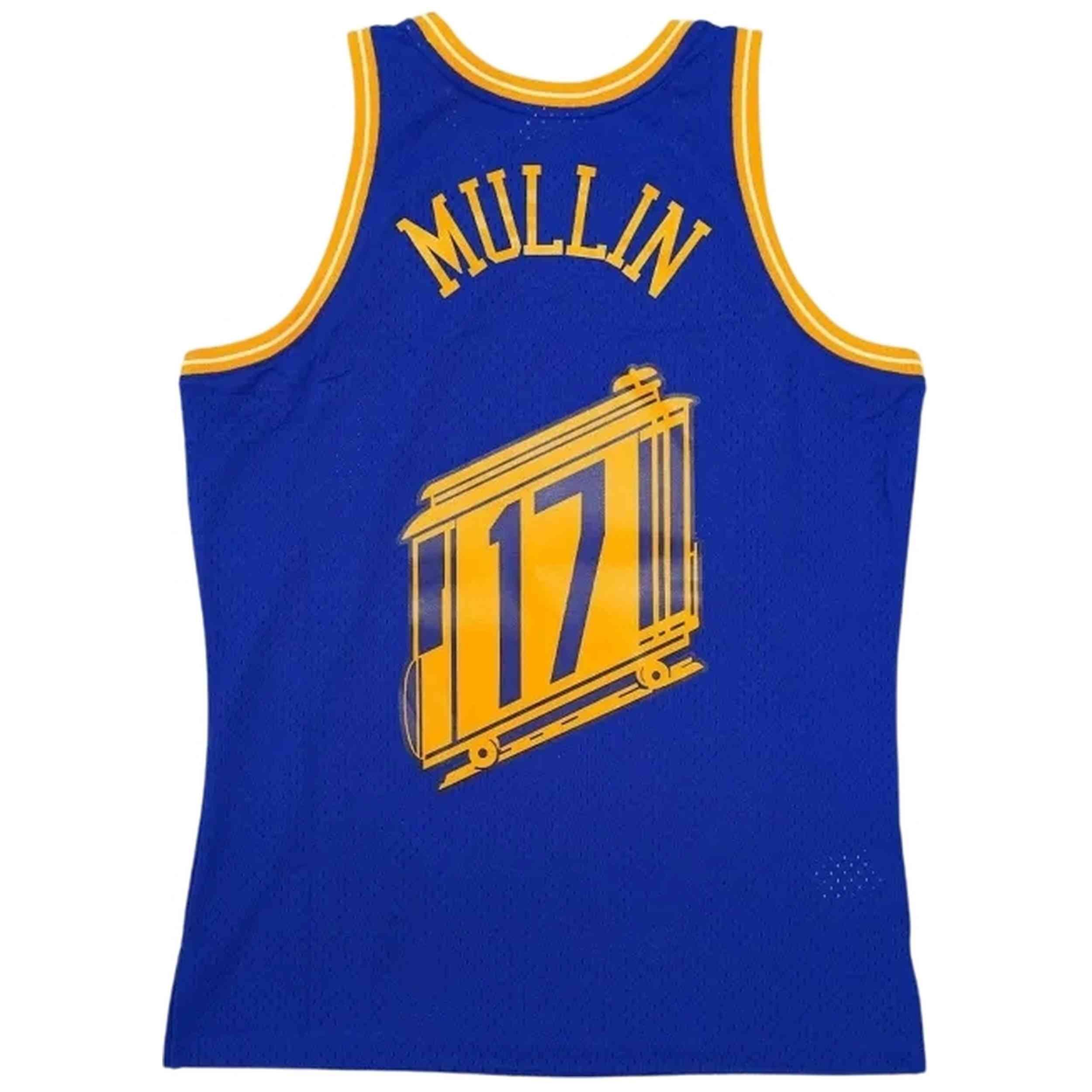 Maillot de basket Mitchell & ness modèle SMJY3147-GSW96CMUROYA pour homme 2/2