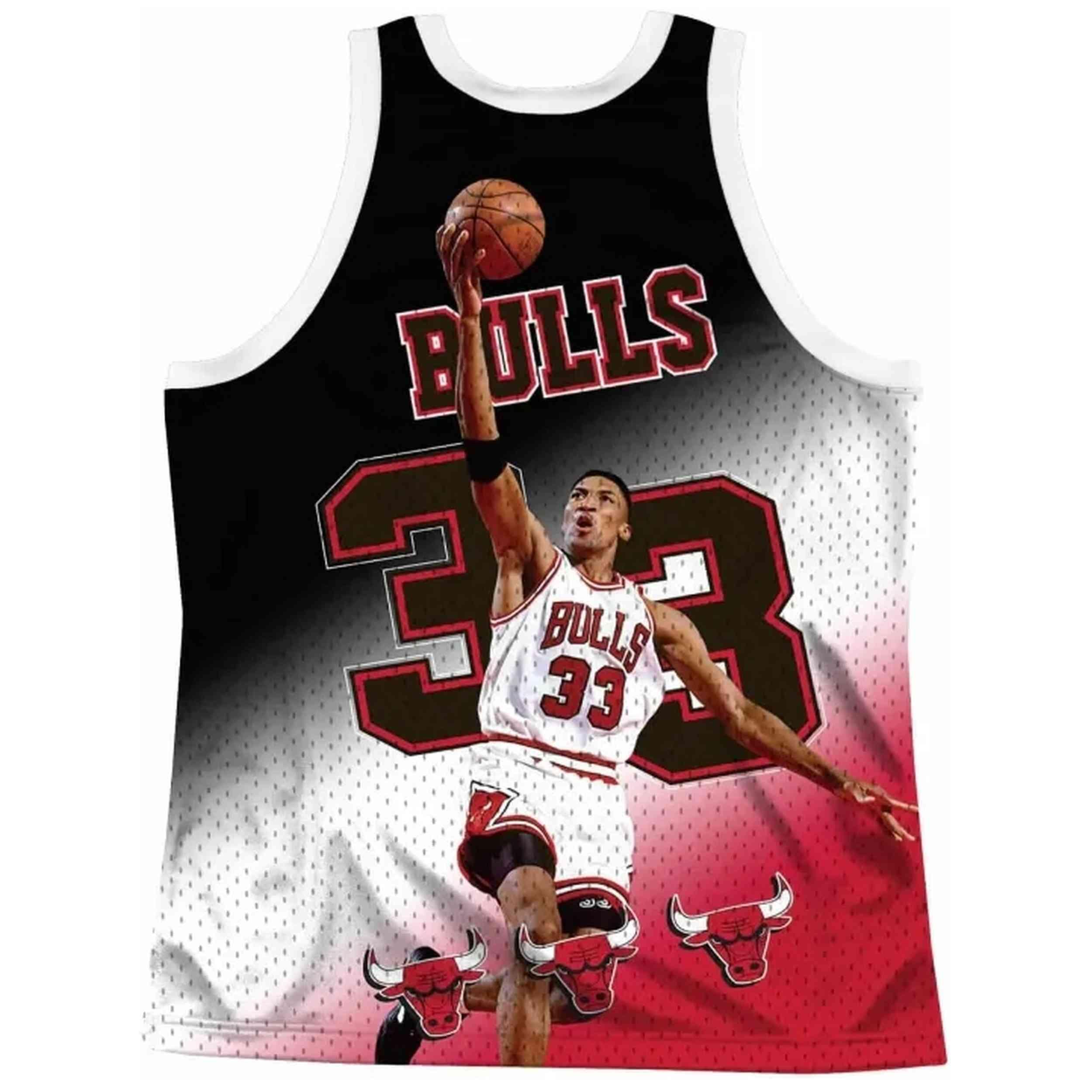 Maillot de basket Mitchell & ness modèle MSTKMI19002-CBUWHITSPI pour homme 2/2