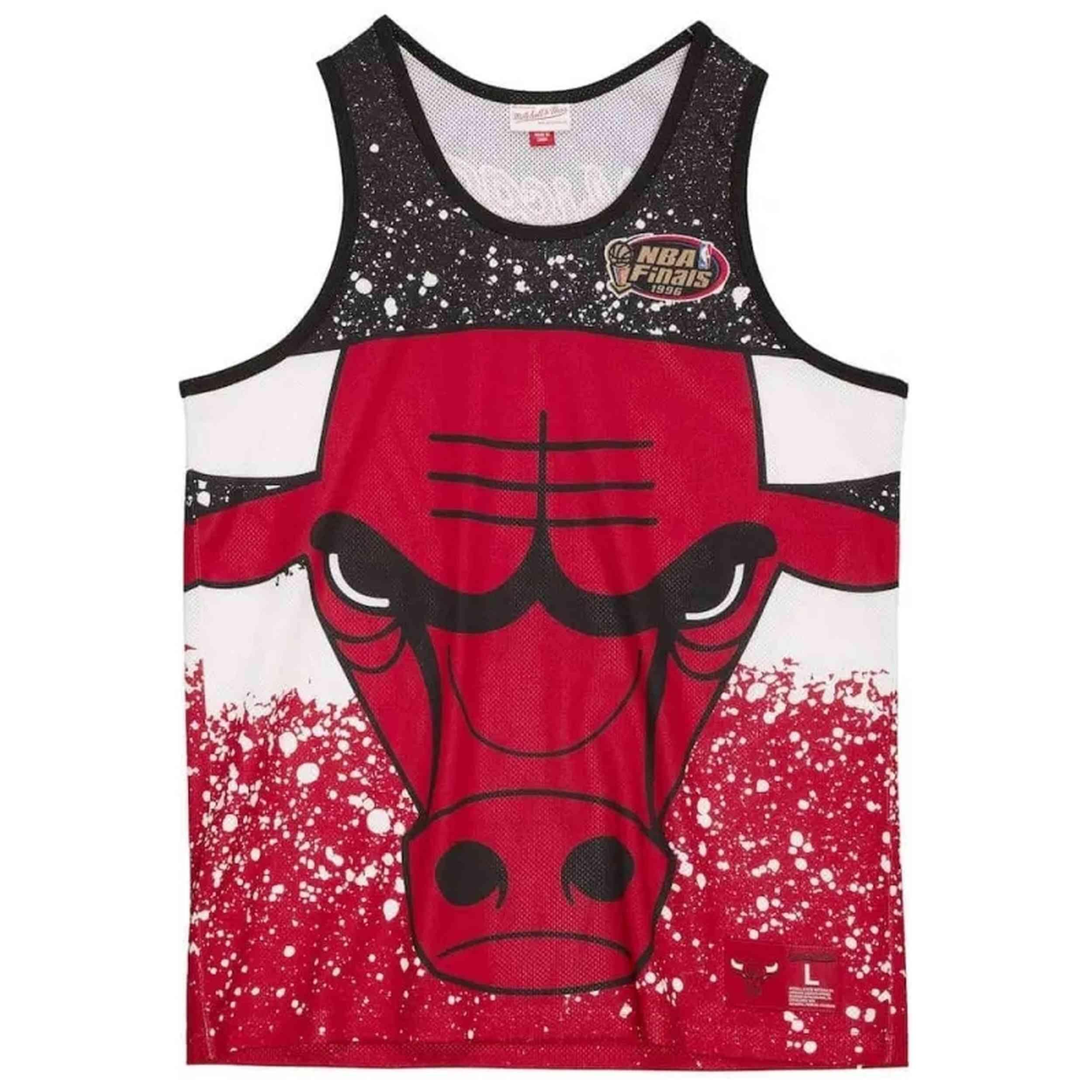 Mitchell & Ness - Maillot De Basket Mitchell & Ness Modèle Mstkaj19070-cbuscar Pour Homme - Sous Maillot Sans Manche - Rouge - Decathlon