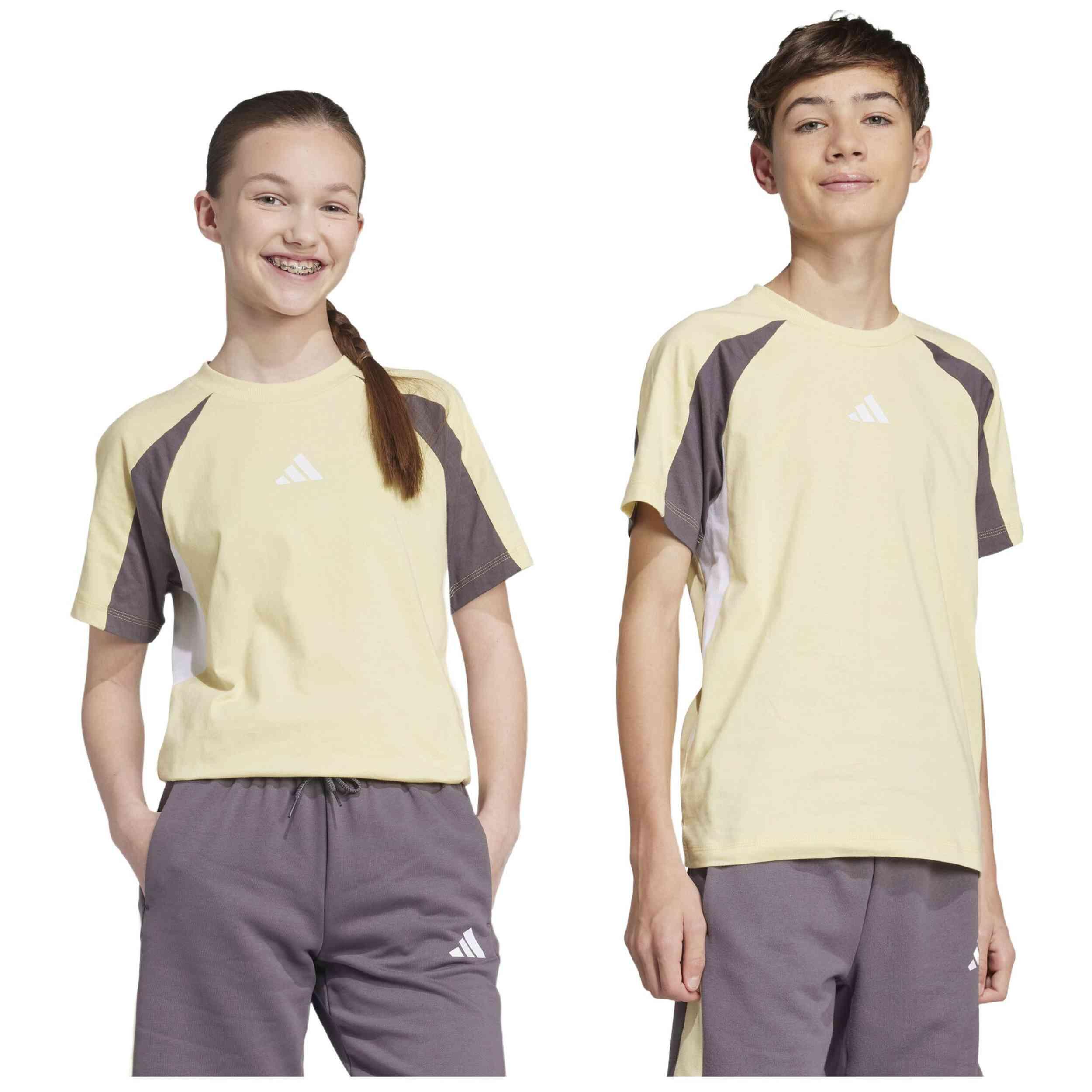 T-shirt met korte mouwen Adidas model JC9308 voor unisex jongens 3/5