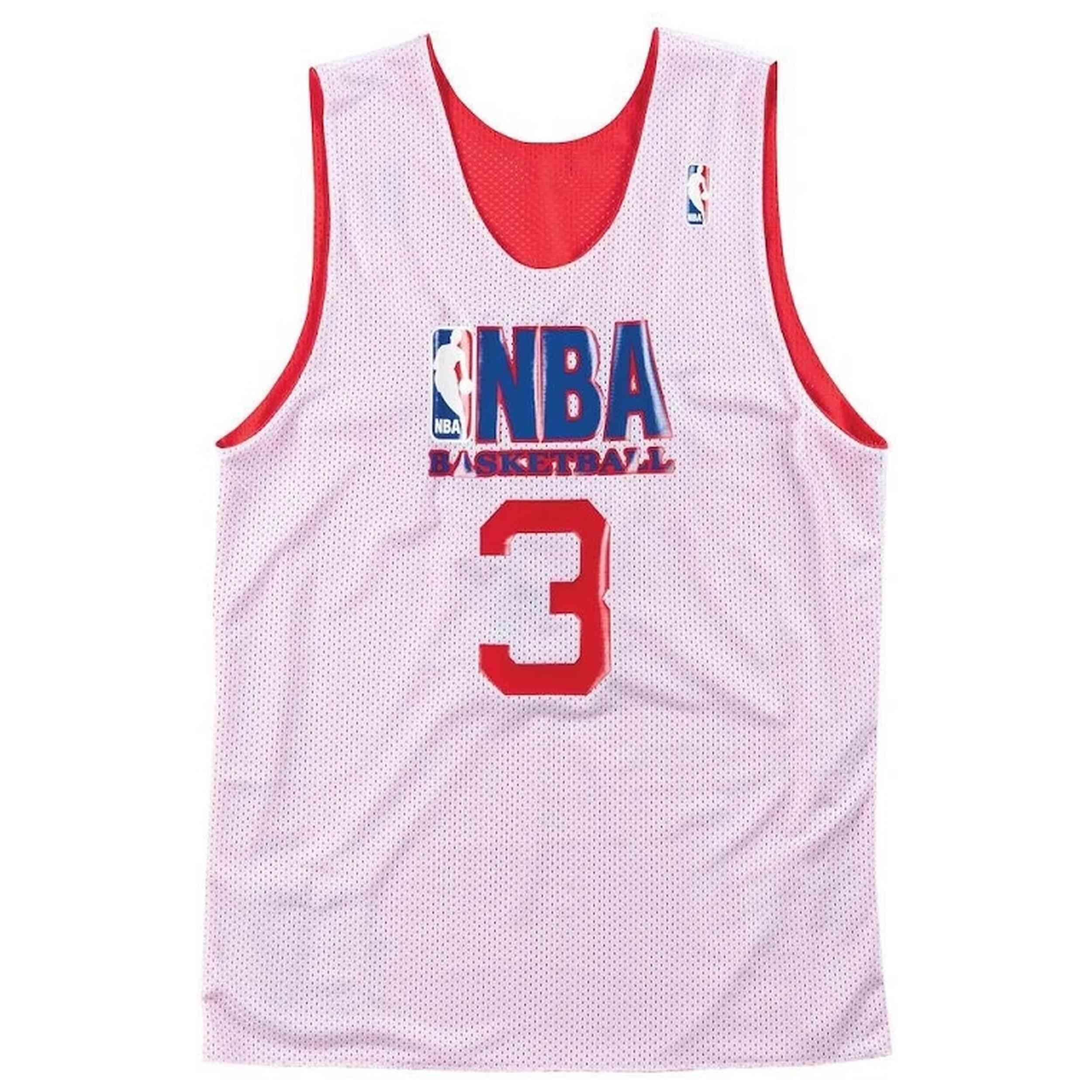 Maillot de basket Mitchell & ness modèle ARPJEL18001-ASGSCWH91PEW pour homme 3/4