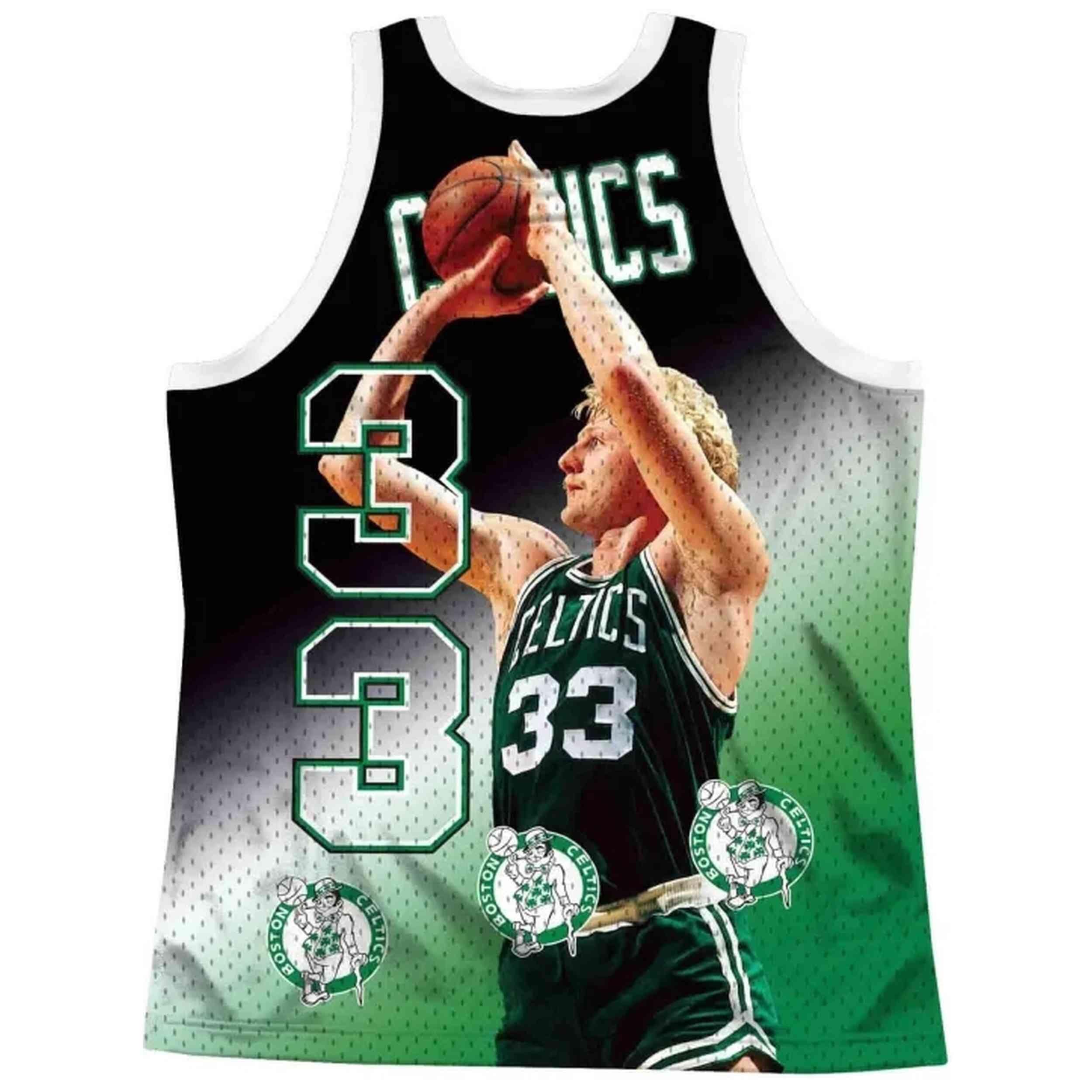 Maillot de basket Mitchell & ness modèle MSTKMI19002-BCEWHITLBI pour homme 2/2