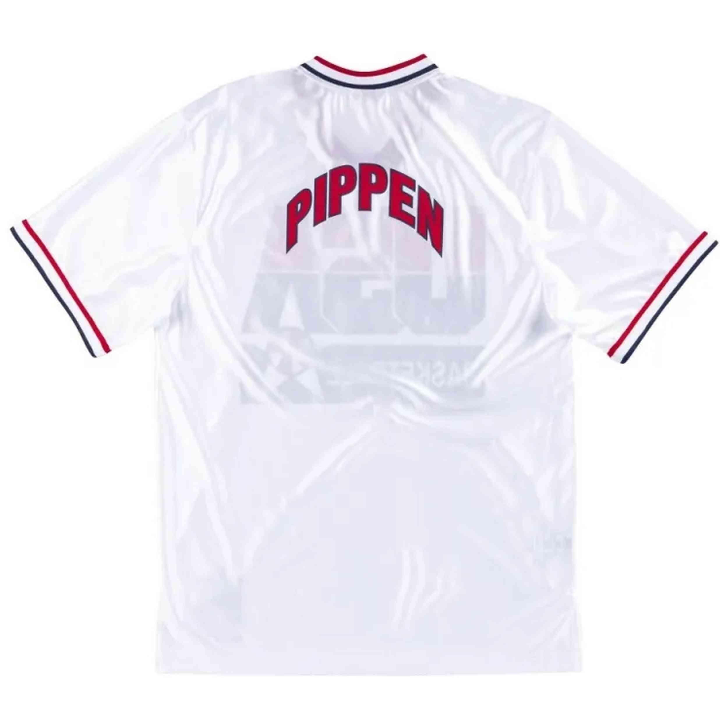 Maillot de basket Mitchell & ness modèle ASSHAC18024-USAWHIT92SPI pour homme 2/3