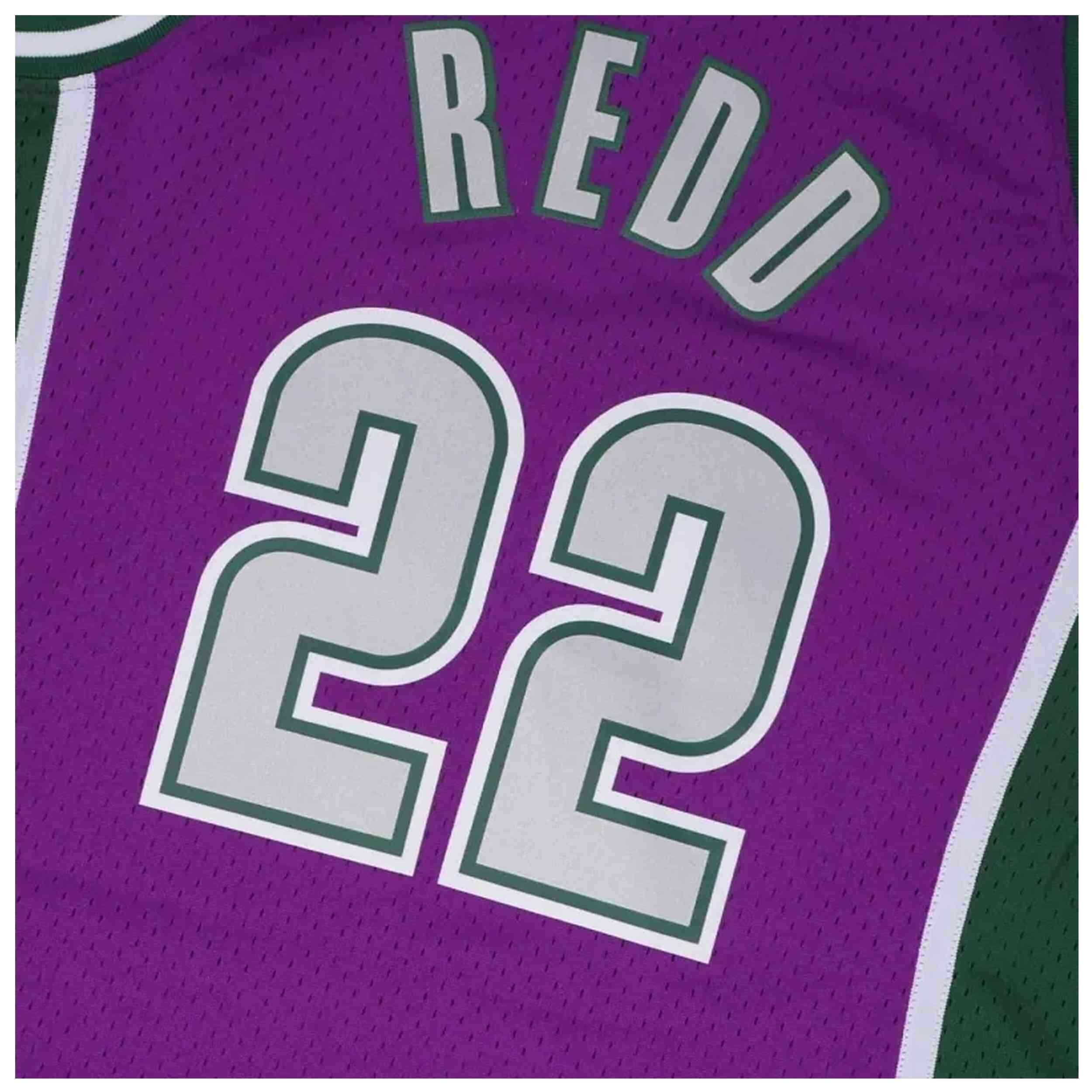 Maillot de basket Mitchell & ness modèle SMJY1191-MBU01MRDBUPR pour homme 4/4