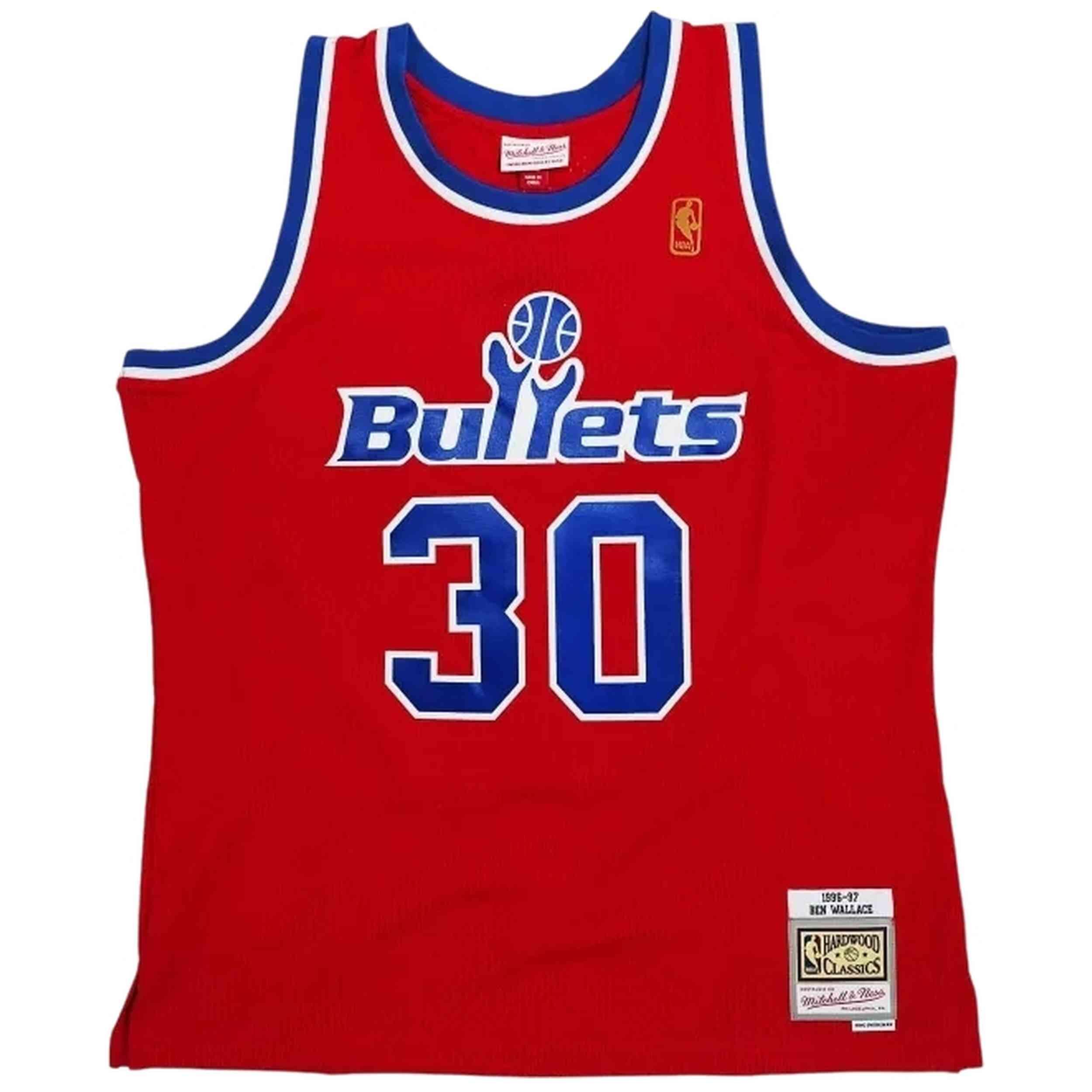 Maillot de basket Mitchell & ness modèle SMJY3144-WBU96BWAUNRD pour homme 1/2
