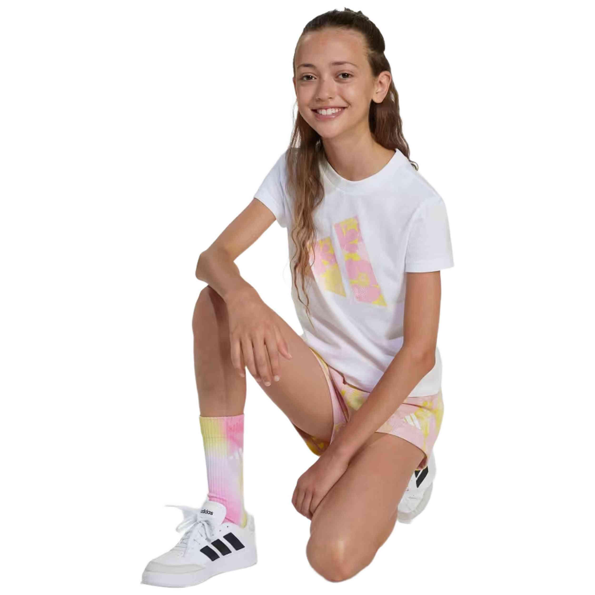 Maglia a maniche corte Adidas modello JI6220 per ragazze 2/5