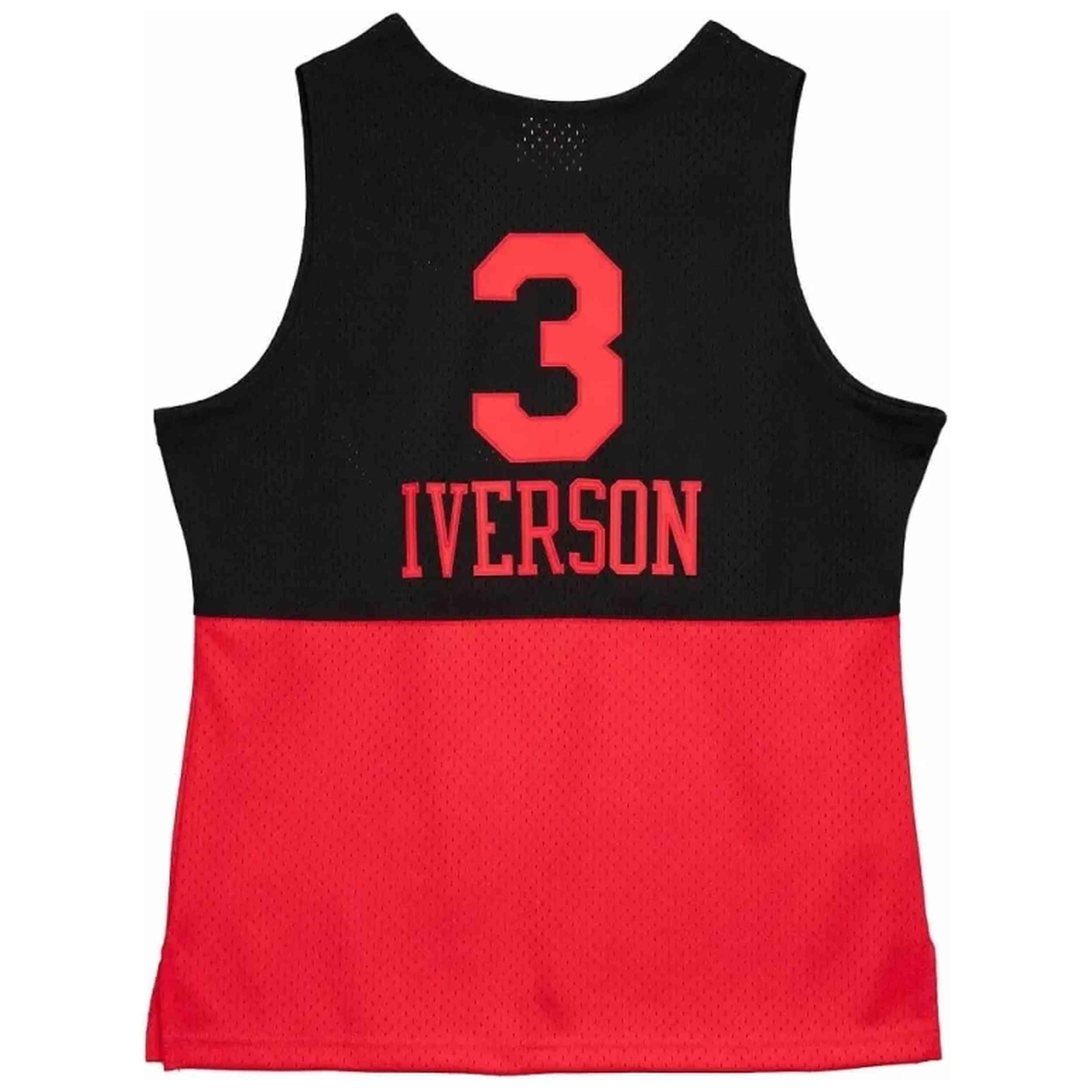 Maillot de basket Mitchell & ness modèle SMJYGS20112-P76BKRD03AIV pour homme 2/2