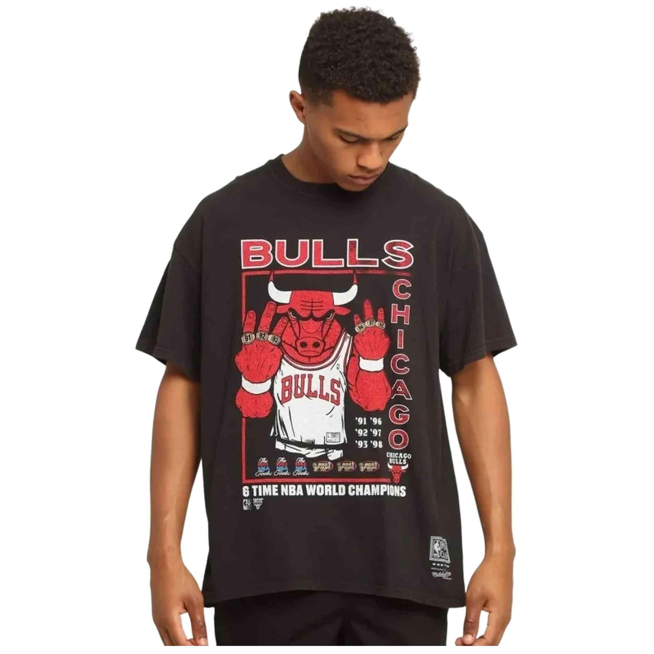 T-shirt Mitchell & ness modèle BMTRCW19001-CBUBLCK pour homme 2/2