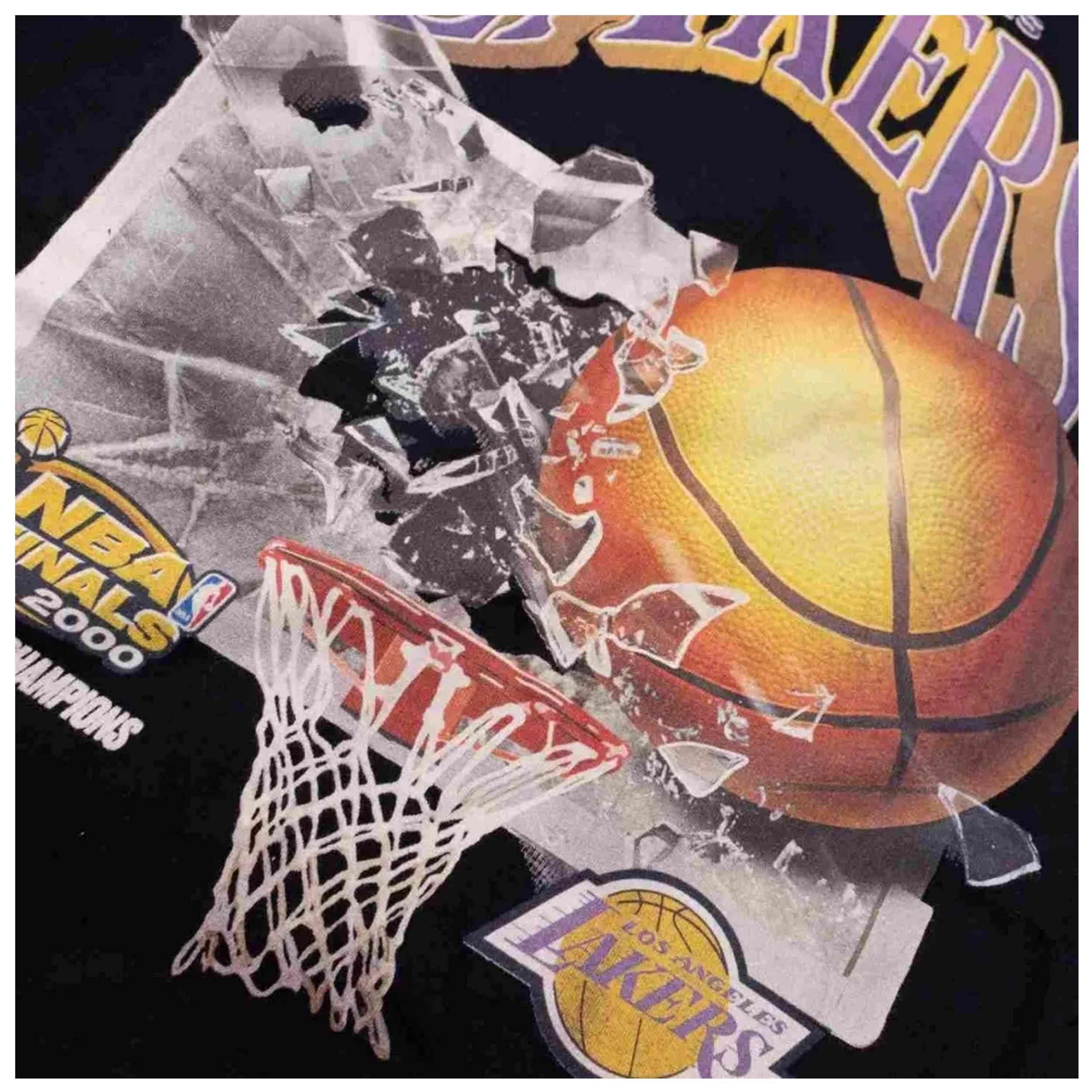 T-shirt Mitchell & ness modèle SSTEINTL899-LALBLCK pour unisexe 2/5