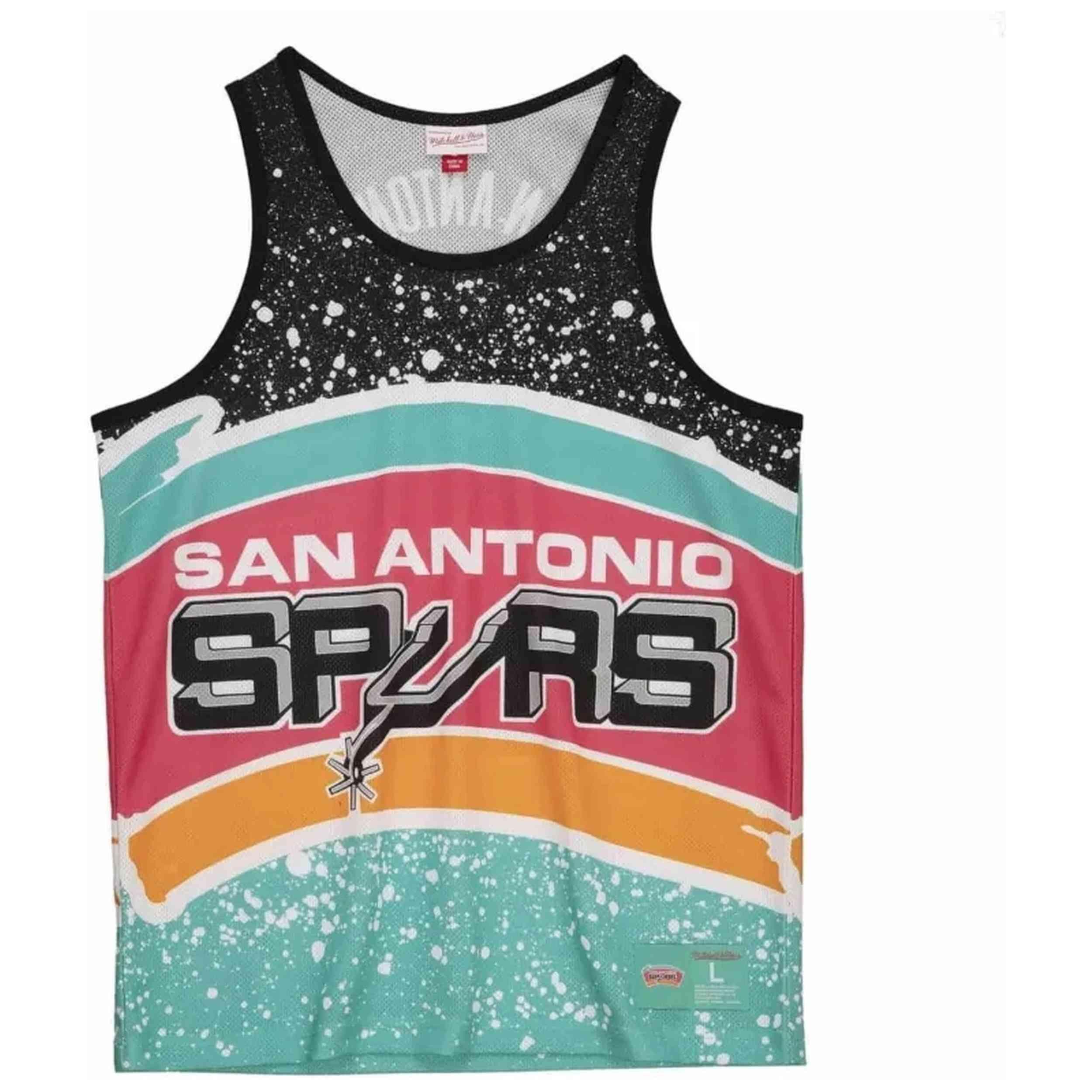 Maillot de basket Mitchell & ness modèle MSTKAJ19070-SASTEAL pour homme 1/2