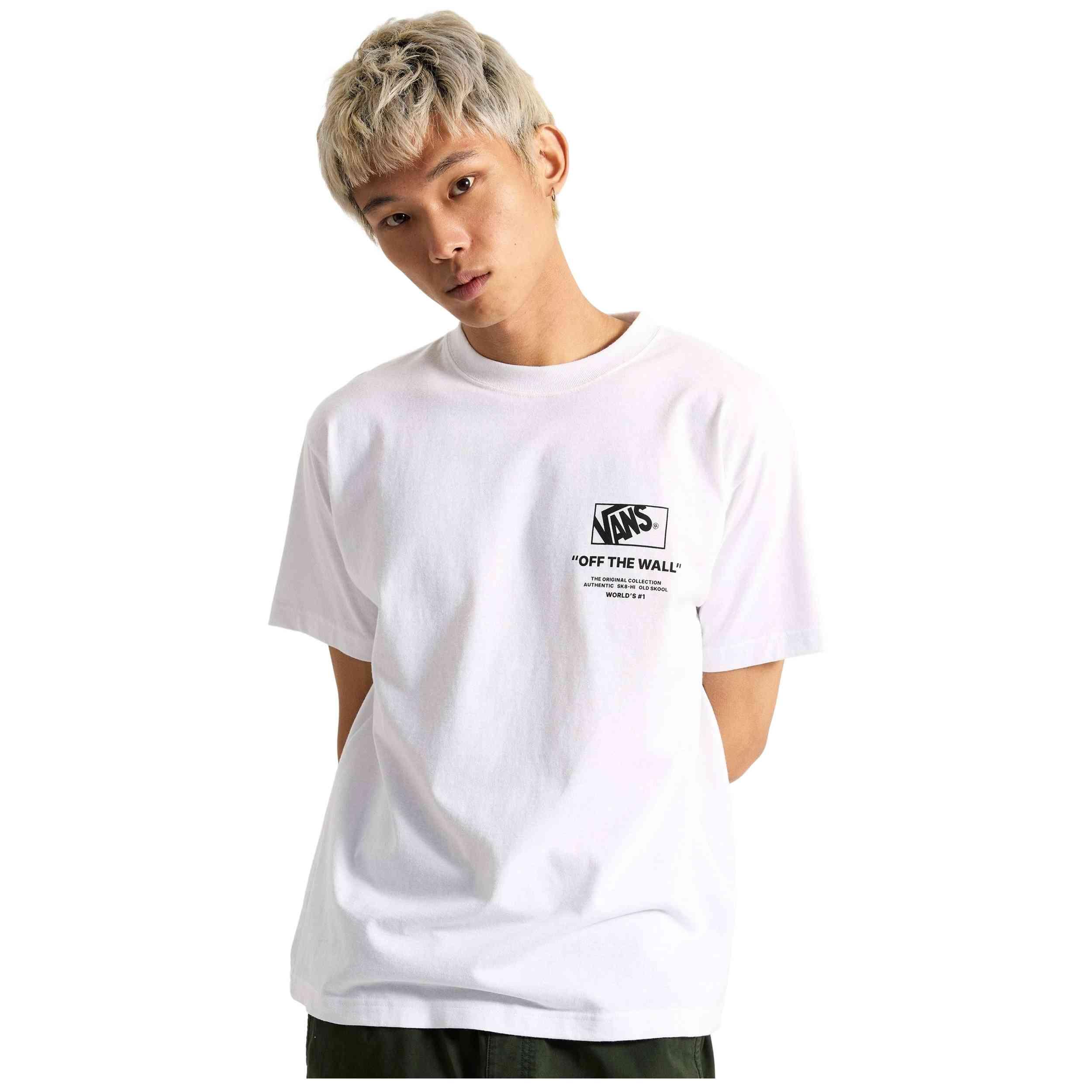 Camiseta de manga corta Vans modelo VN000PEWWHT1 para hombre 1/4