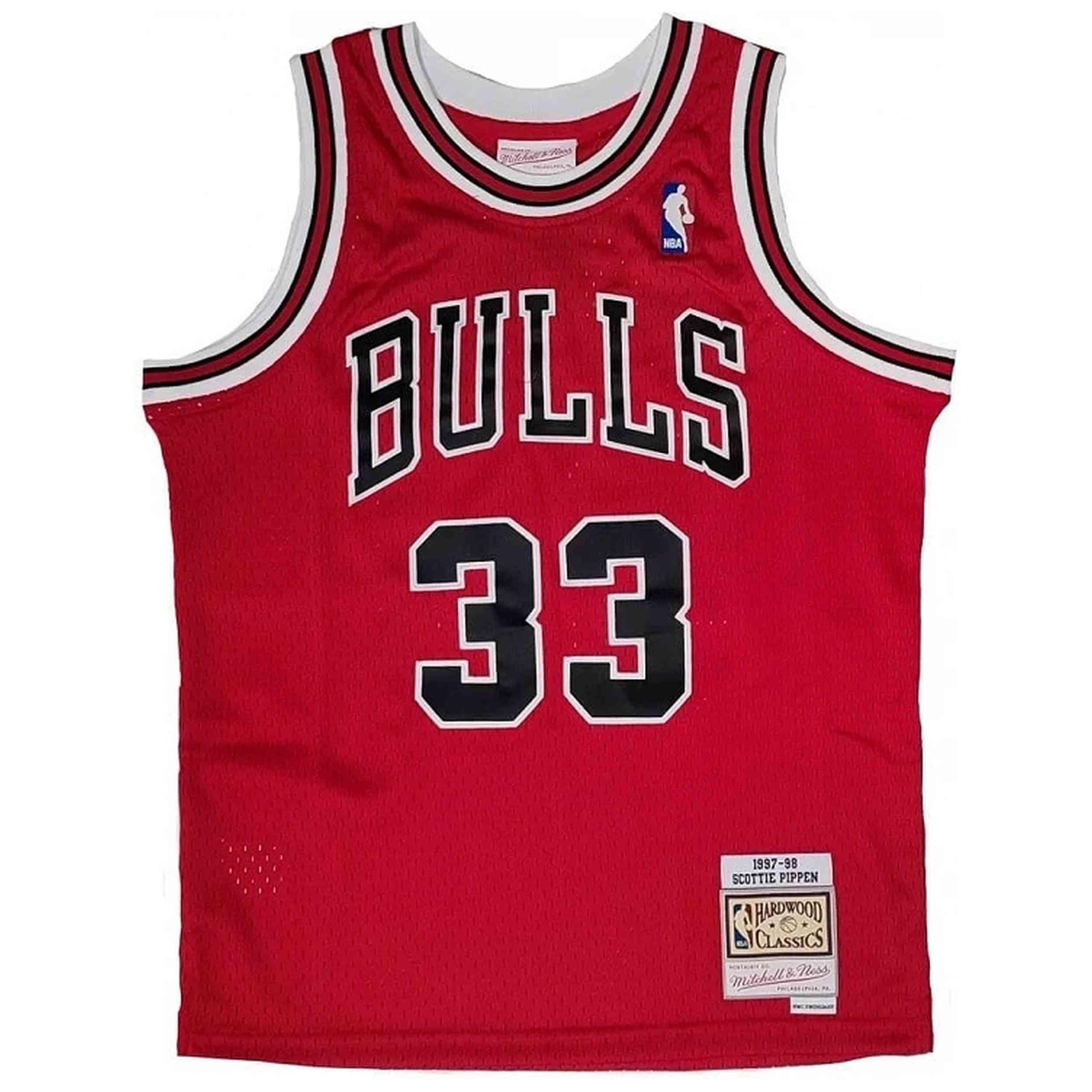 Maillot de basket Mitchell & ness modèle EN2B7BRDO-BULSP pour homme 2/2