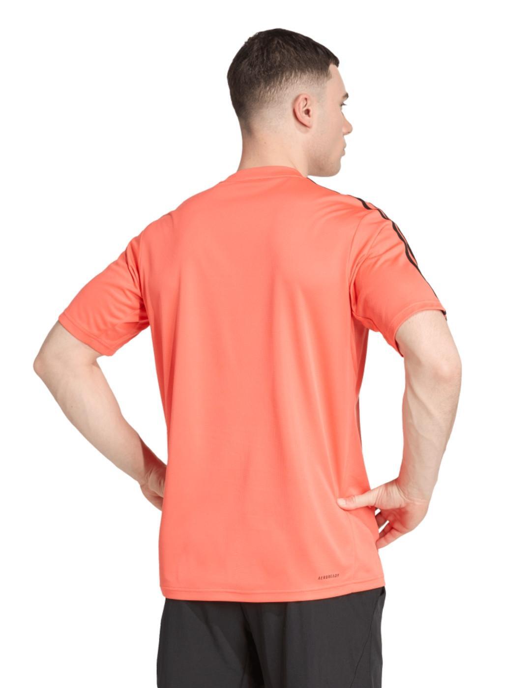 Camiseta para Homem Adidas Train essentials Laranja. 3/4