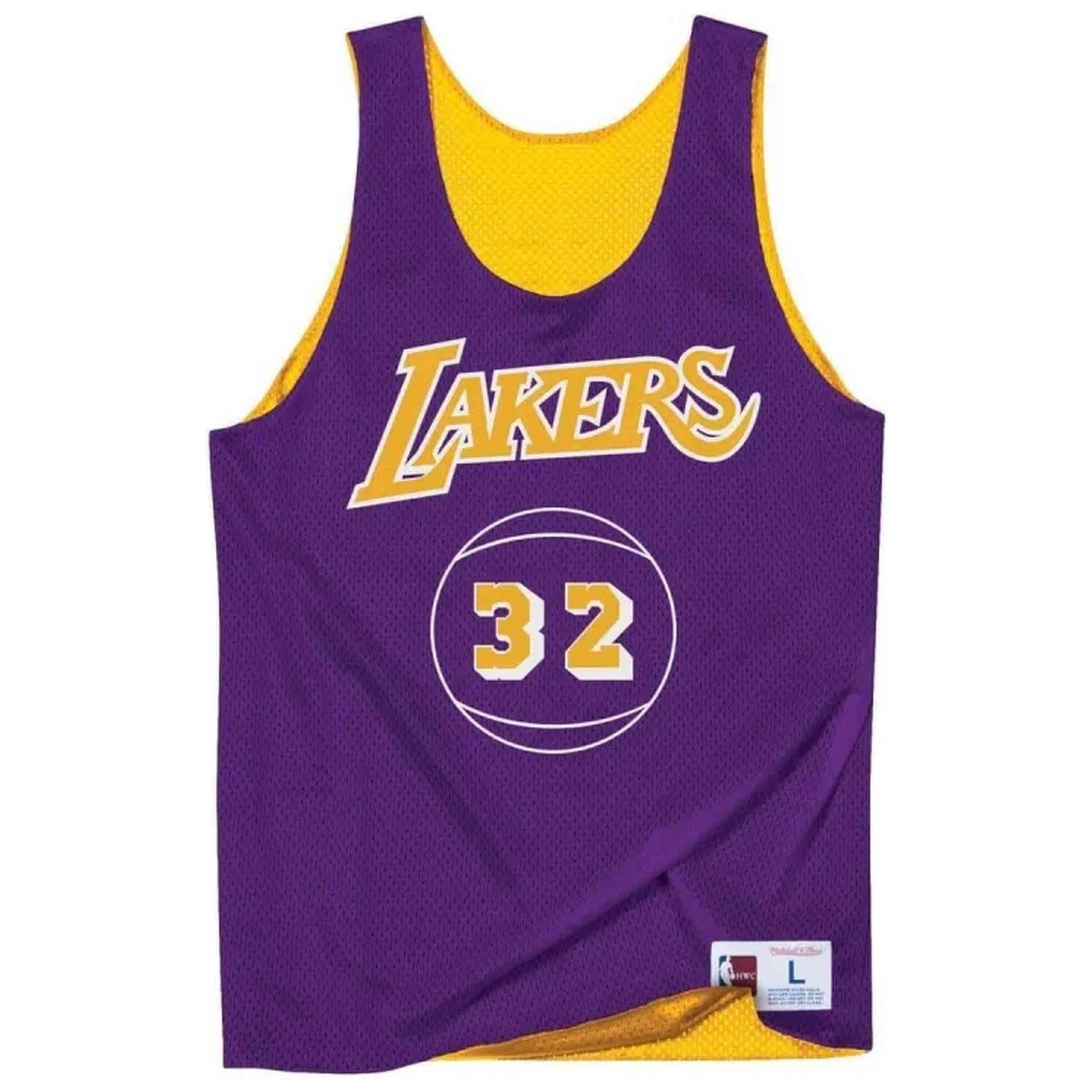 Maillot de basket Mitchell & ness modèle BA85AK-LAL-L-CMD pour homme 3/4