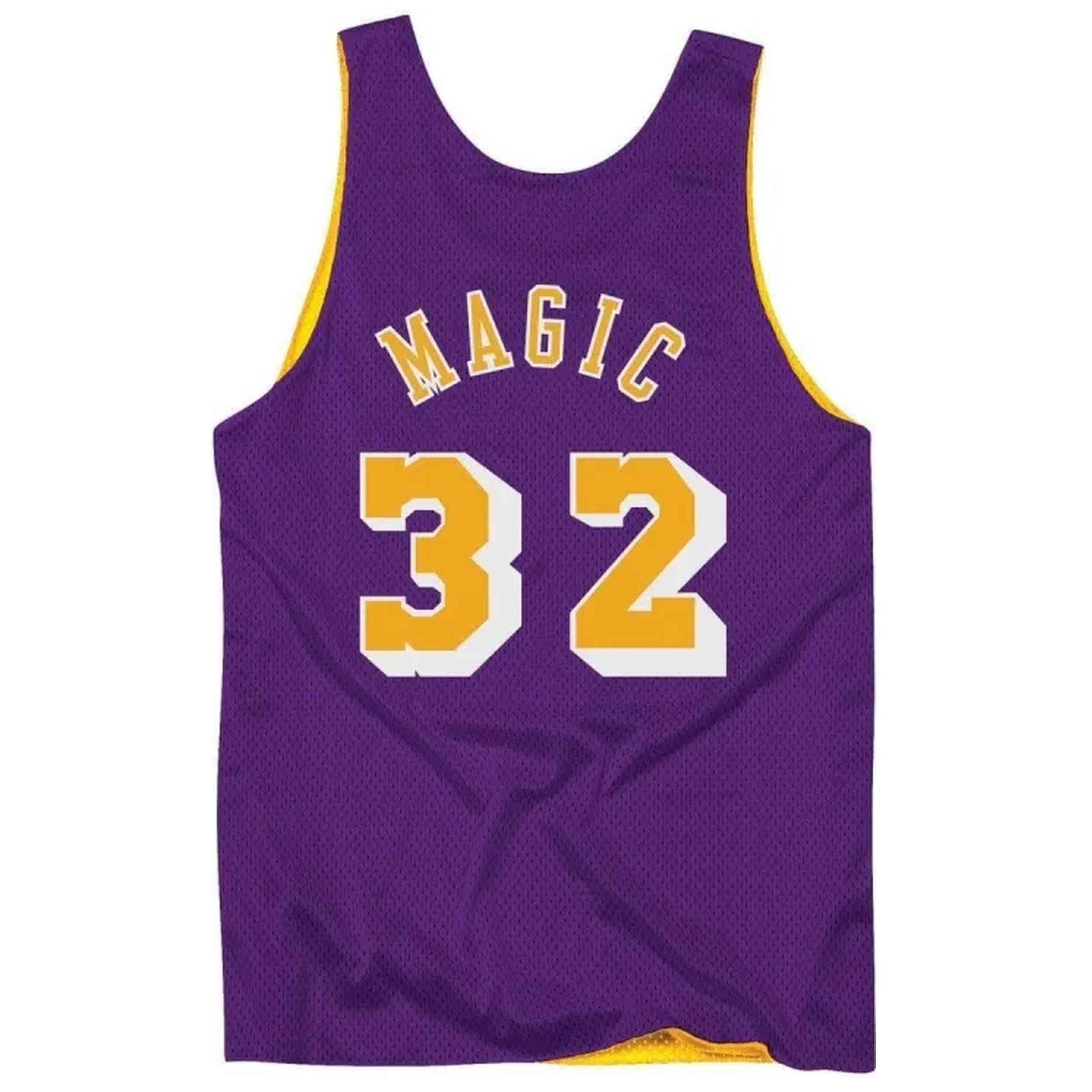 Maillot de basket Mitchell & ness modèle BA85AK-LAL-L-CMD pour homme 4/4