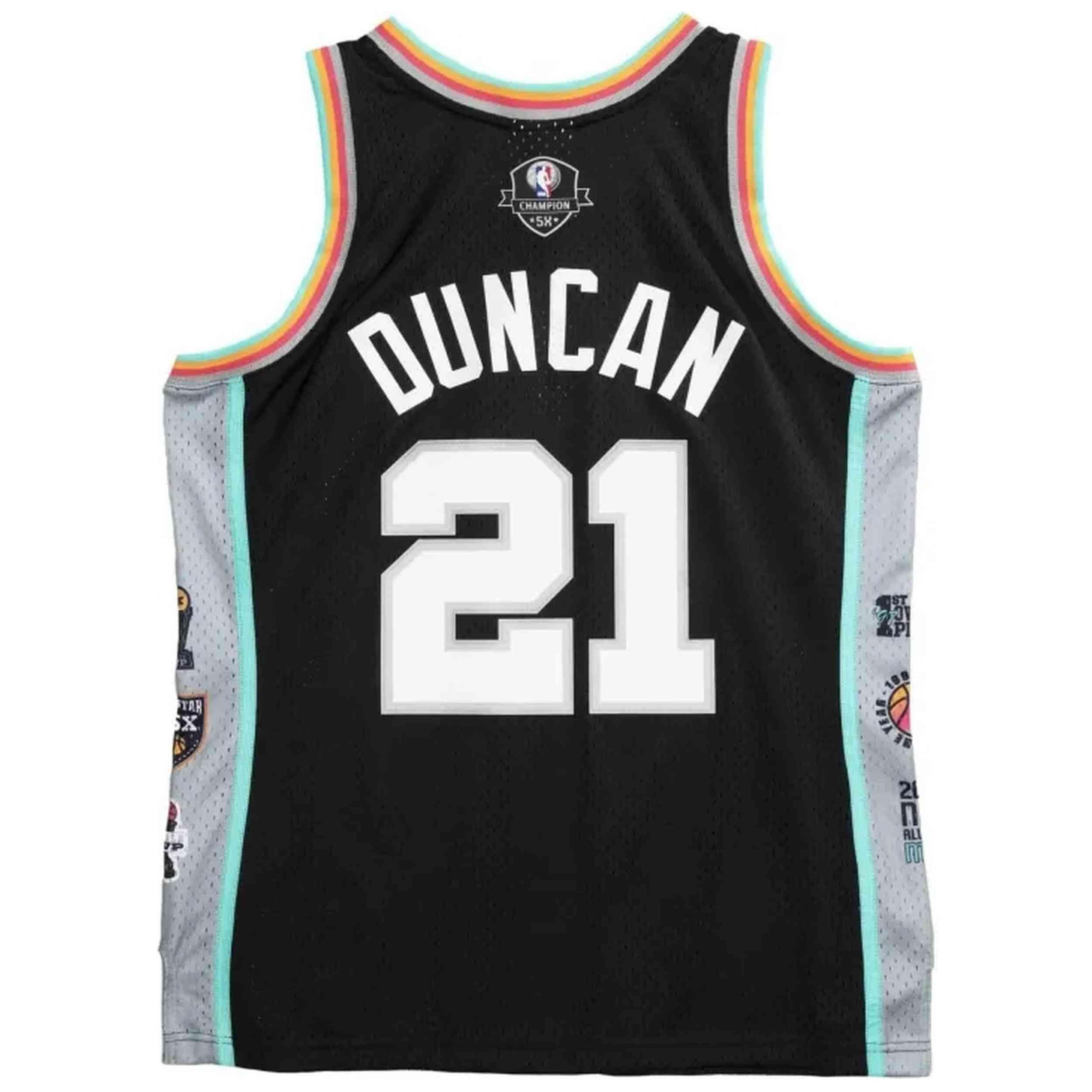 Maillot de basket Mitchell & ness modèle SMJYCP20031-SASBLCK97TDU pour homme 2/2