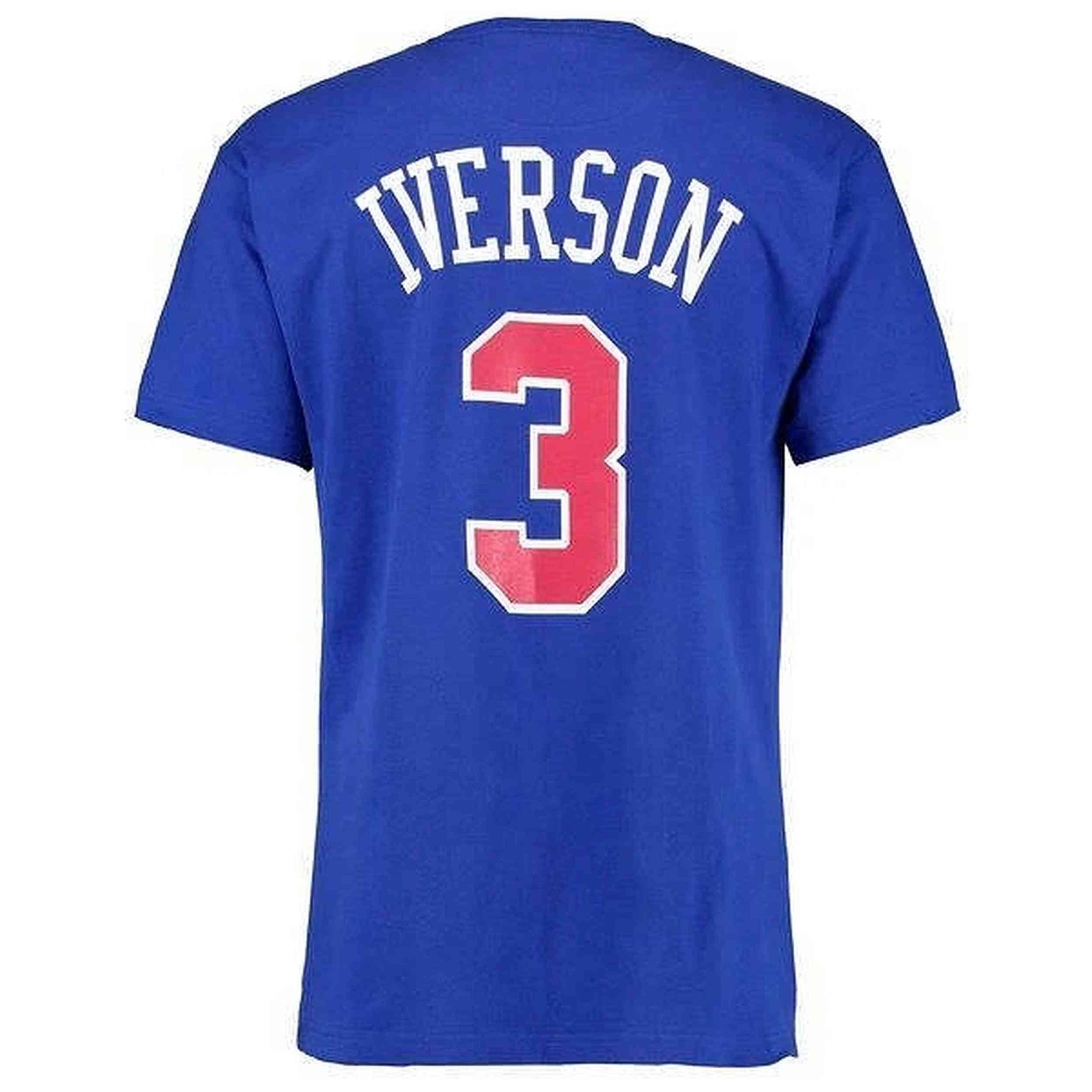 Maillot de basket Mitchell & ness modèle M&N-SIXERS-IVERSON-RETRO pour homme 3/3