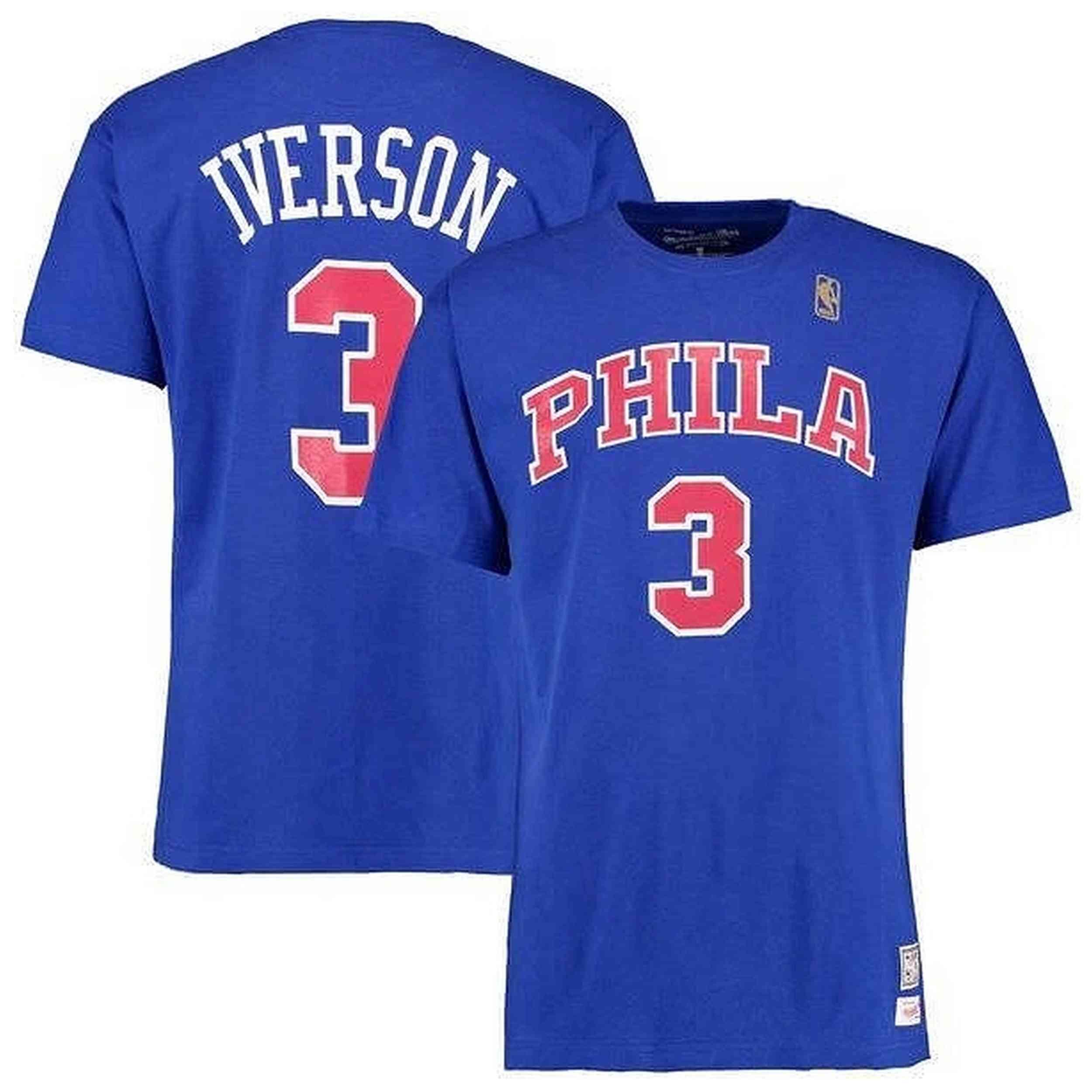 Maillot de basket Mitchell & ness modèle M&N-SIXERS-IVERSON-RETRO pour homme 2/3