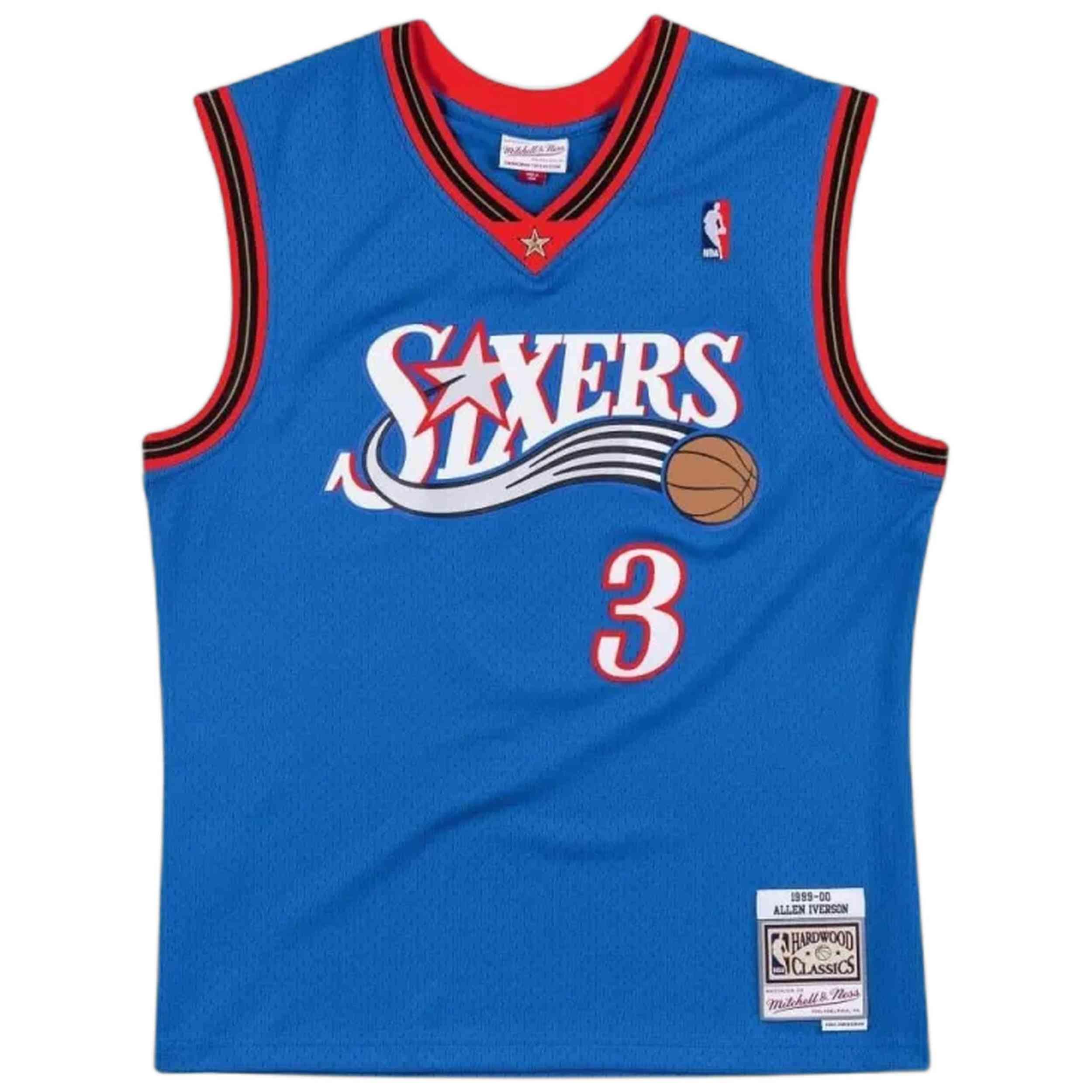 Maillot de basket Mitchell & ness modèle SMJYAC18016-P76ROYA99AIV pour homme 1/3