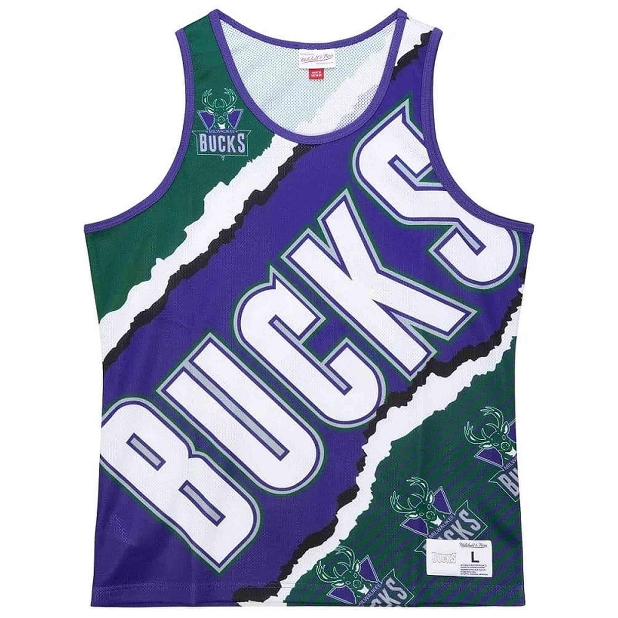 Maillot de basket Mitchell & ness modèle TMTK1232-MBUYYPPPGNPR pour homme 1/2