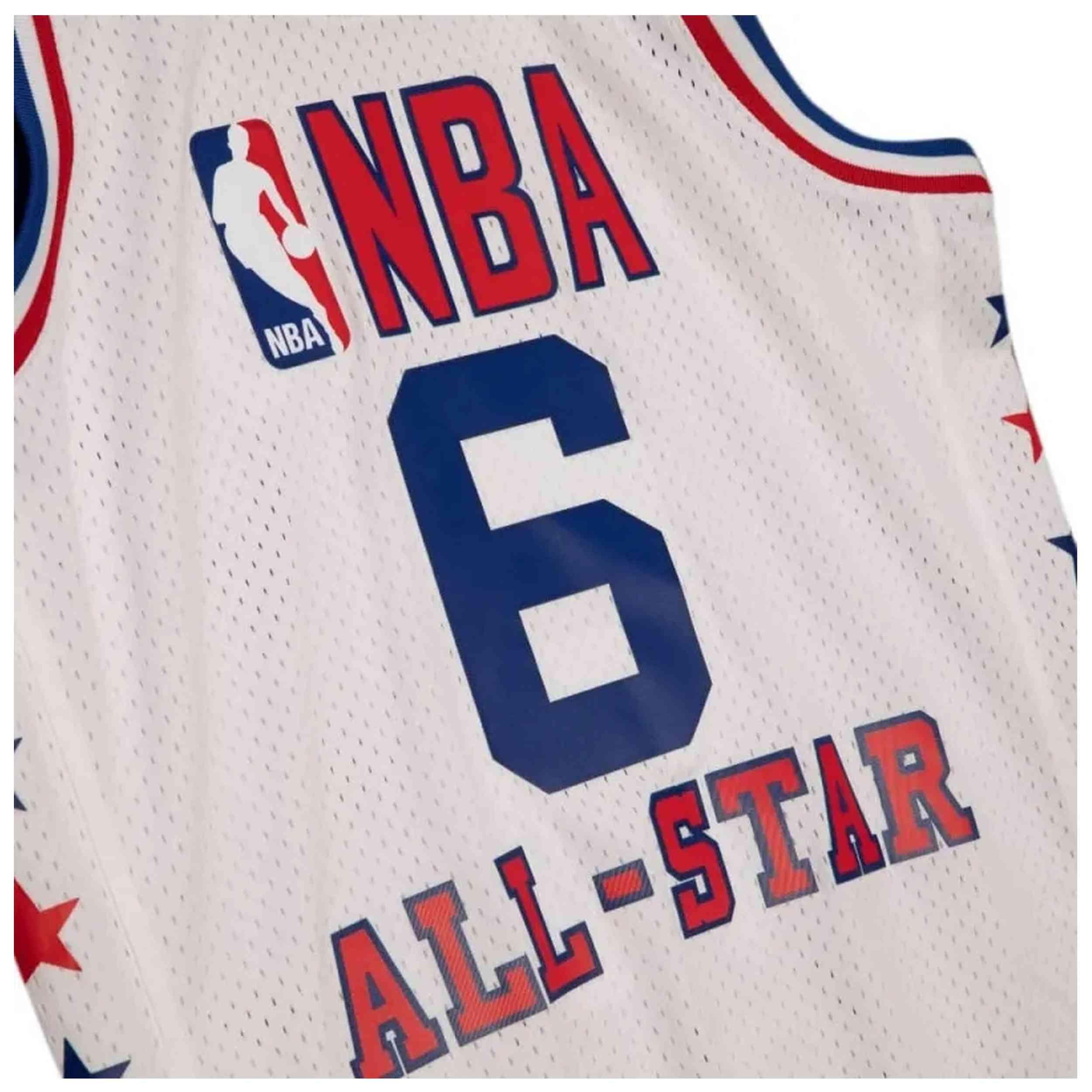 Maglia da basket Mitchell & ness modello SMJYLG20013-ASEWHIT85JER per uomini 3/3
