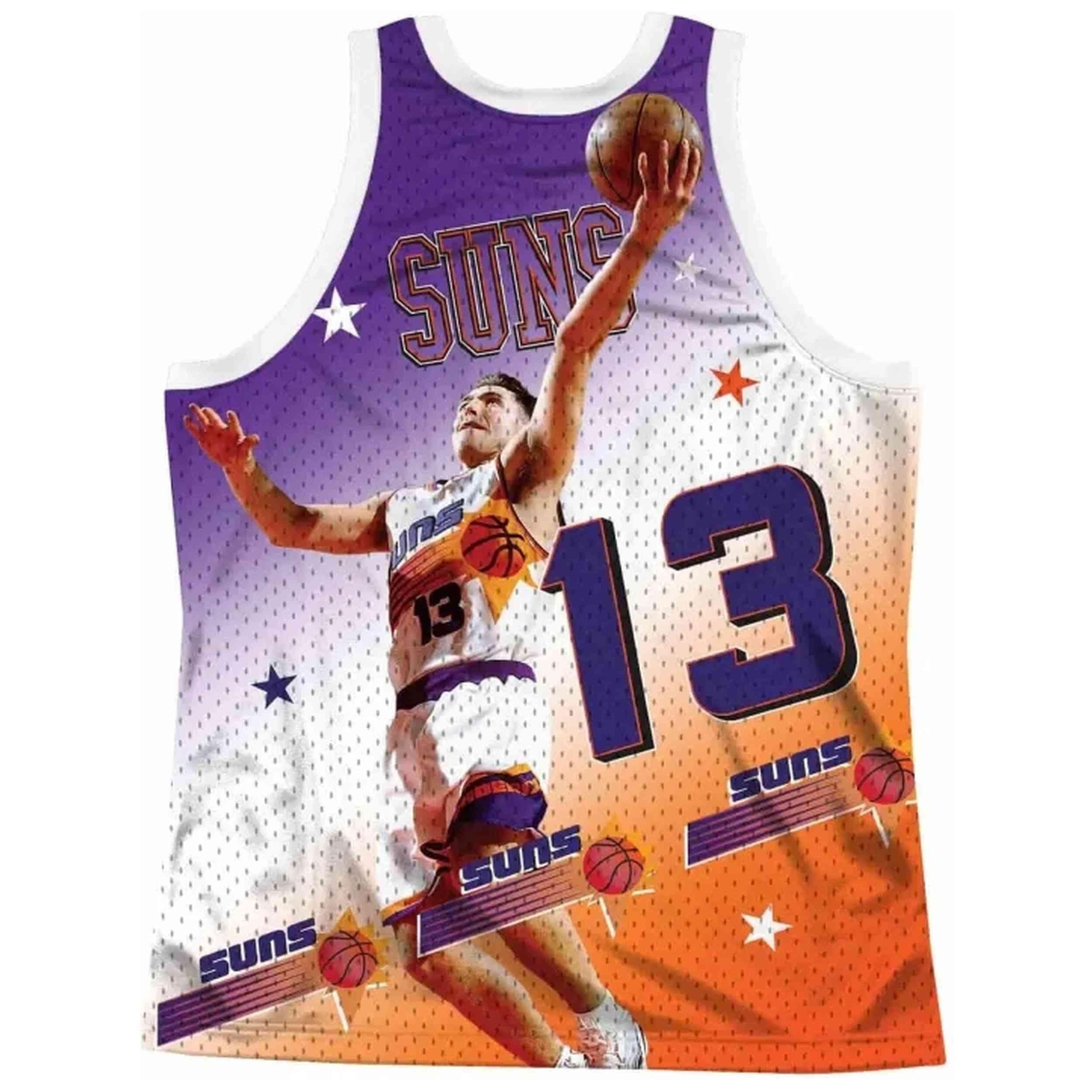 Maillot de basket Mitchell & ness modèle MSTKMI19002-PSUWHITSNA pour homme 2/2