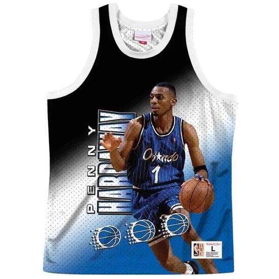 Maillot de basket Mitchell & ness modèle MSTKMI19002-OMAWHITPHA pour homme
