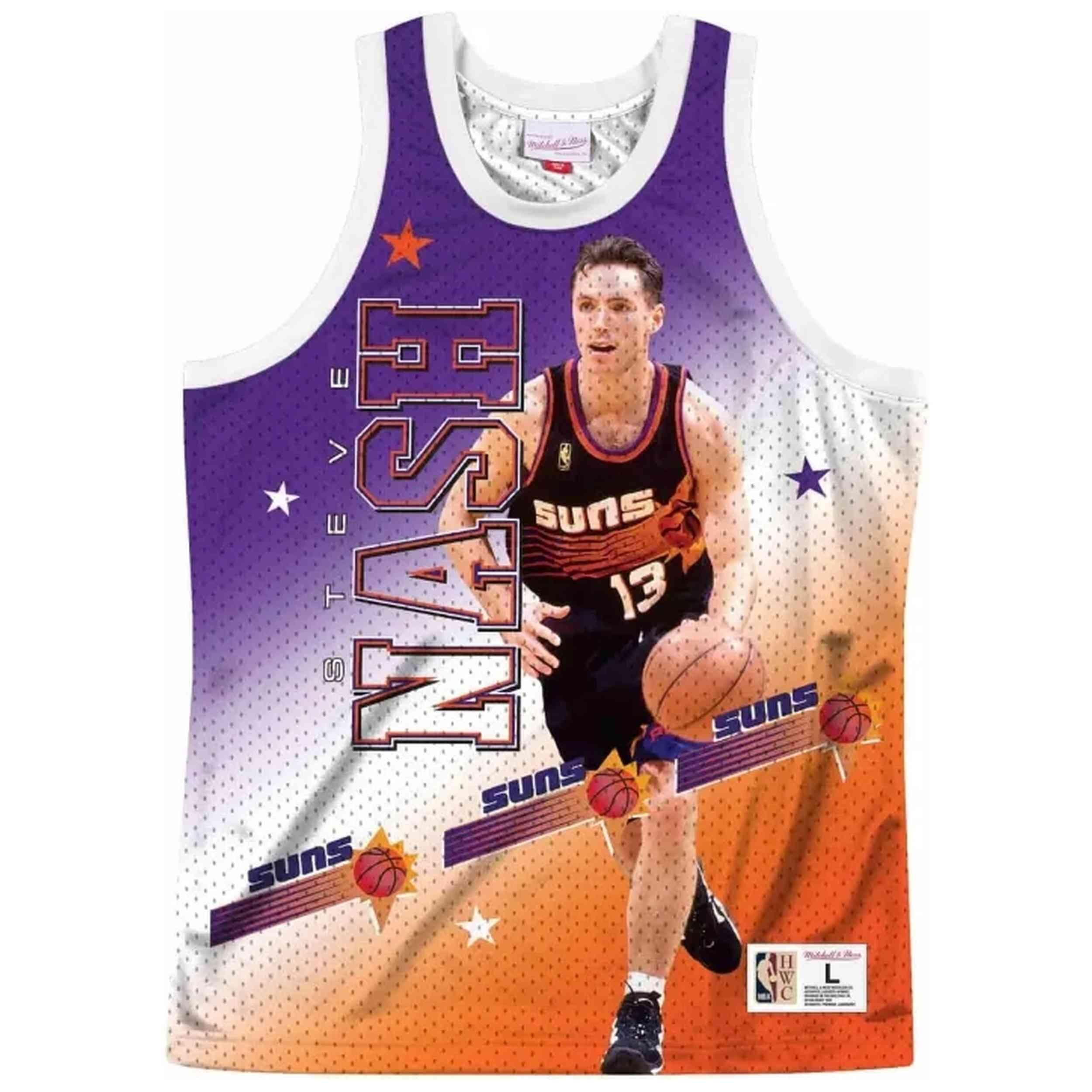 Maillot de basket Mitchell & ness modèle MSTKMI19002-PSUWHITSNA pour homme 1/2