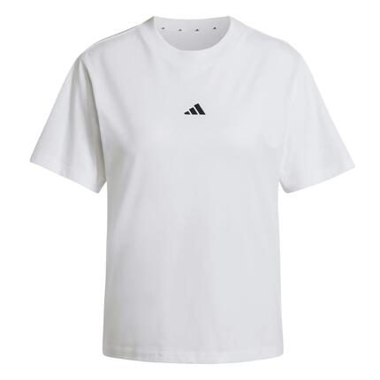 T-shirt femme ADIDAS 100% coton, manches courtes, coupe classique, petit logo