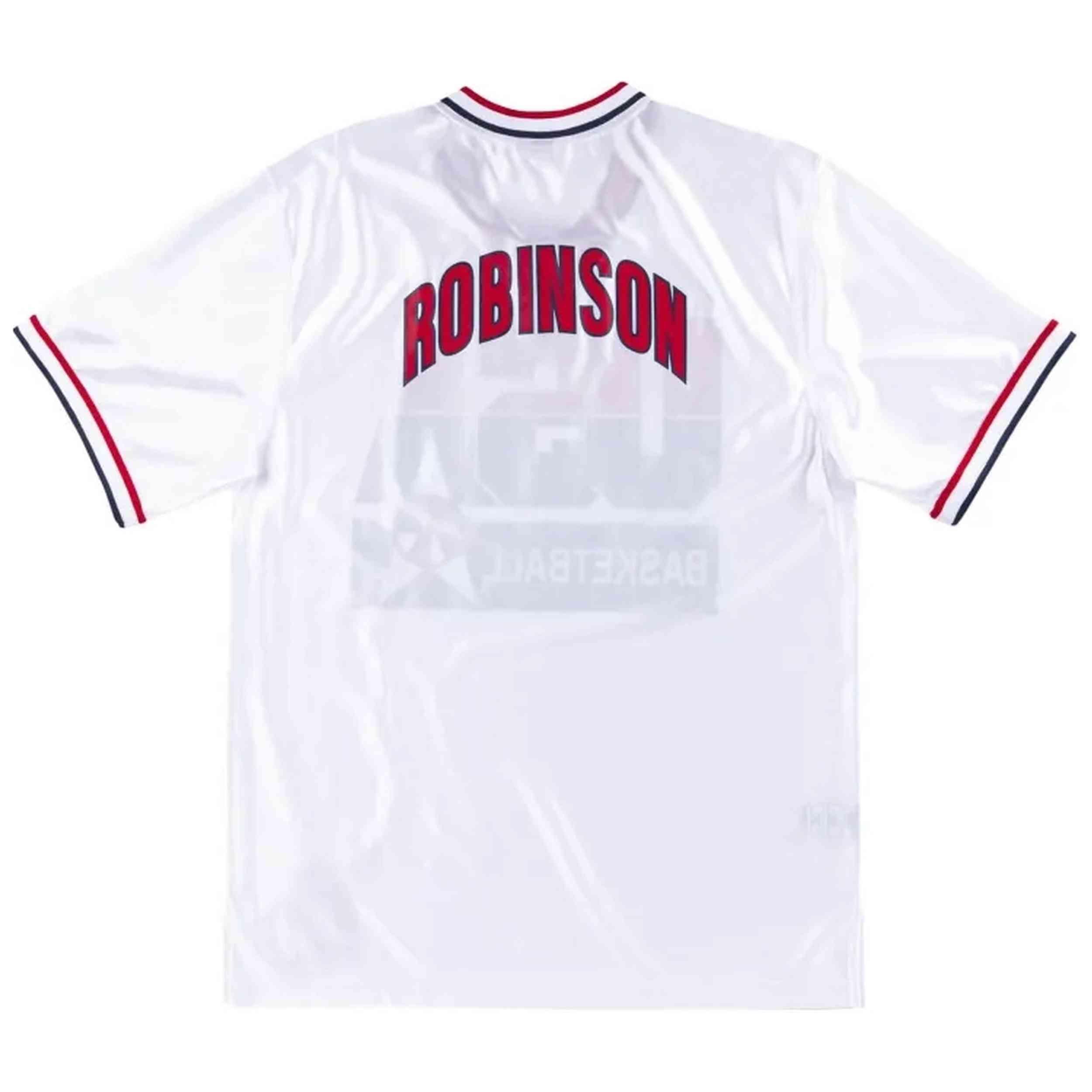 Basketbalshirt Mitchell & ness model ASSHGS18429-USAWHIT92DRB voor mannen 2/3