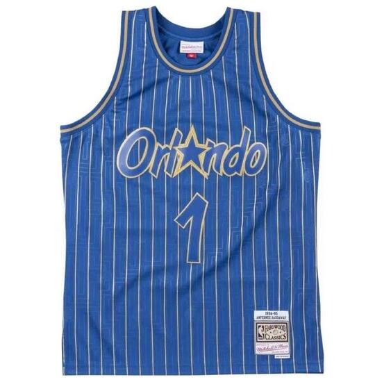 Maillot de basket Mitchell & ness modèle SMJYBW19065-OMAROYA95PHA pour homme