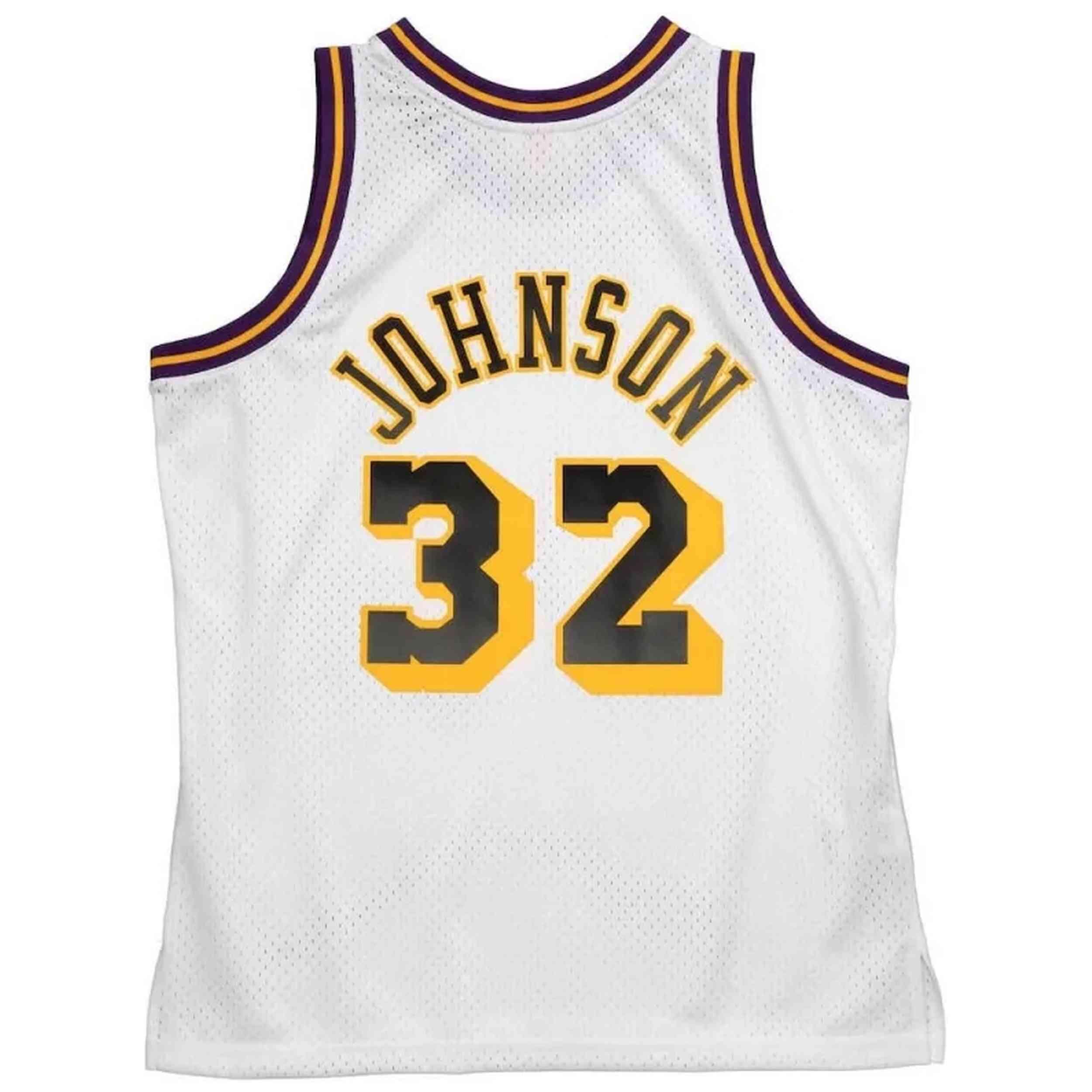 Maillot de basket Mitchell & ness modèle SMJYGS20069-LALWHIT84EJH pour homme 2/2