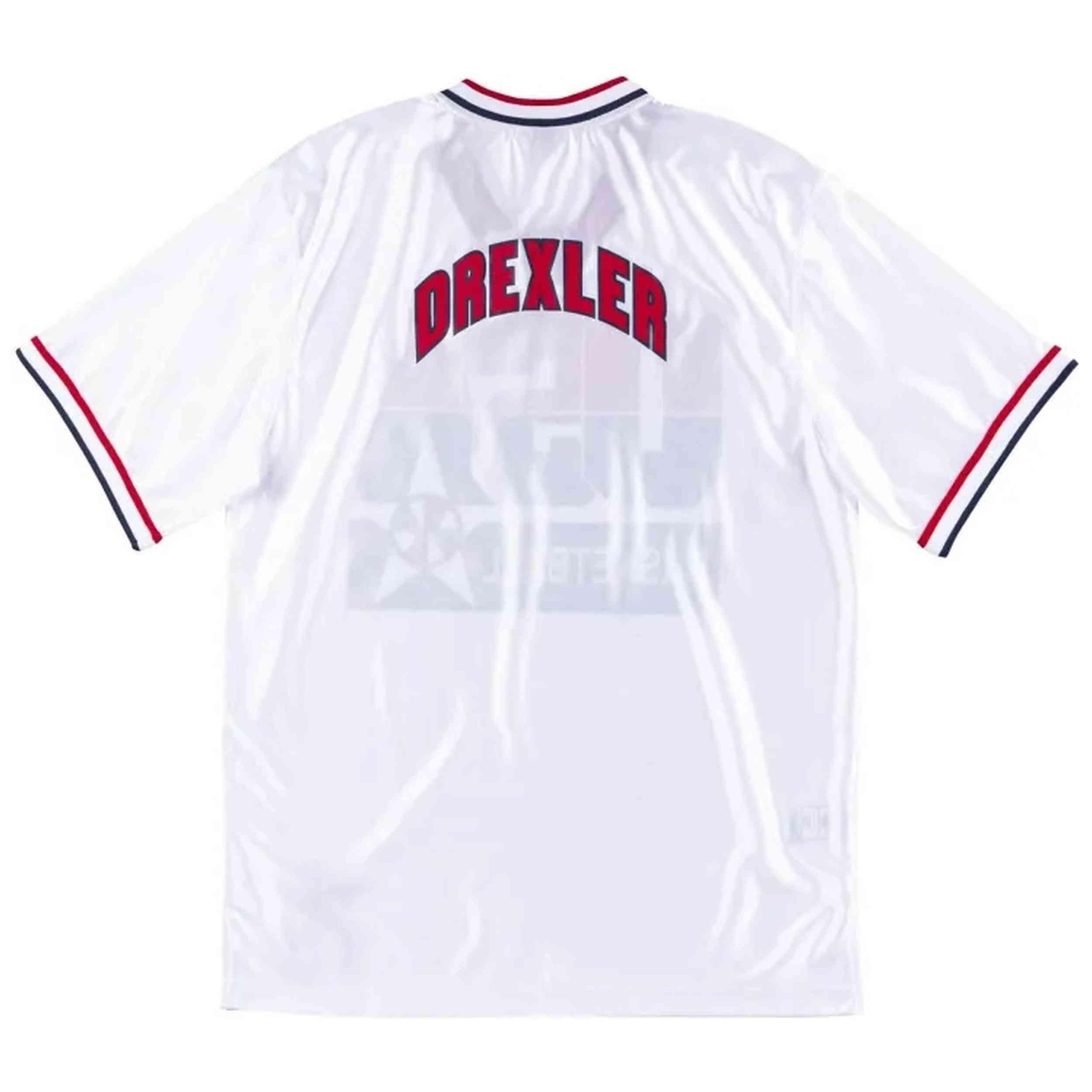 Maillot de basket Mitchell & ness modèle ASSHGS18425-USAWHIT92CDR pour homme 2/3