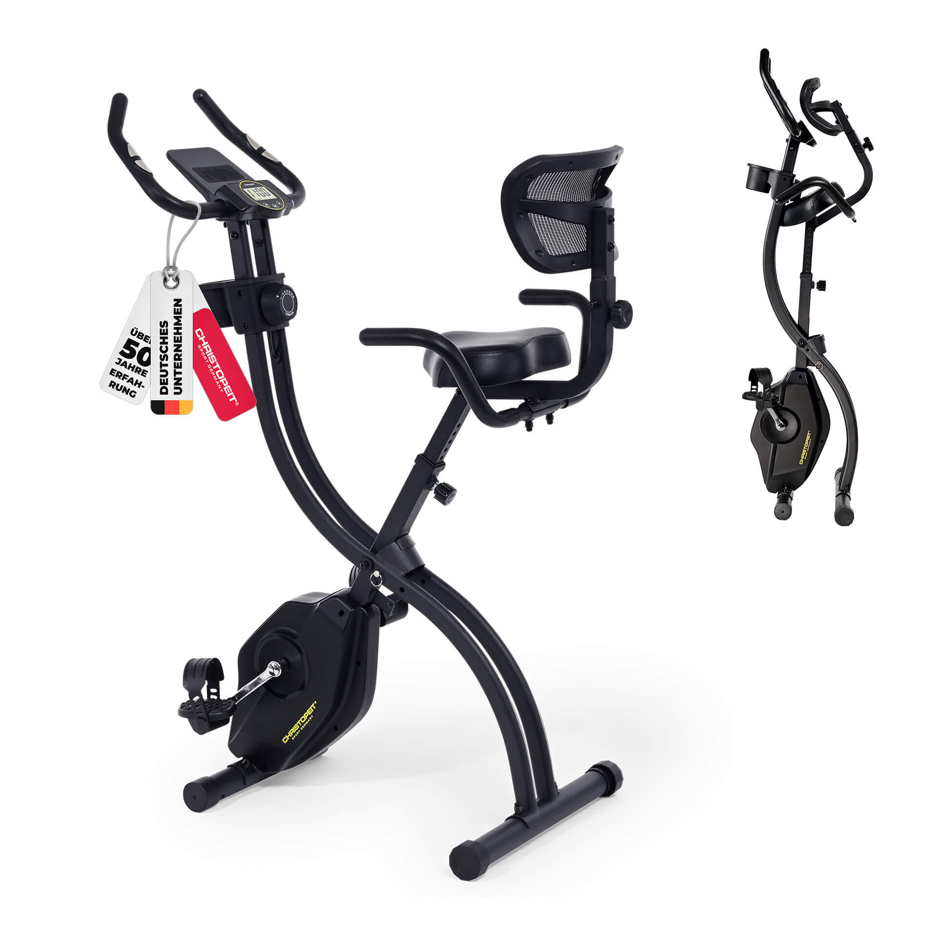 Vélo d’appartement - X-Bike Velo Fit –  pliable avec dossier 1/8