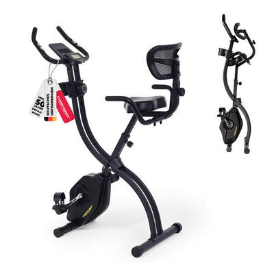 X-bike velo fit – inklapbare hometrainer met rugleuning