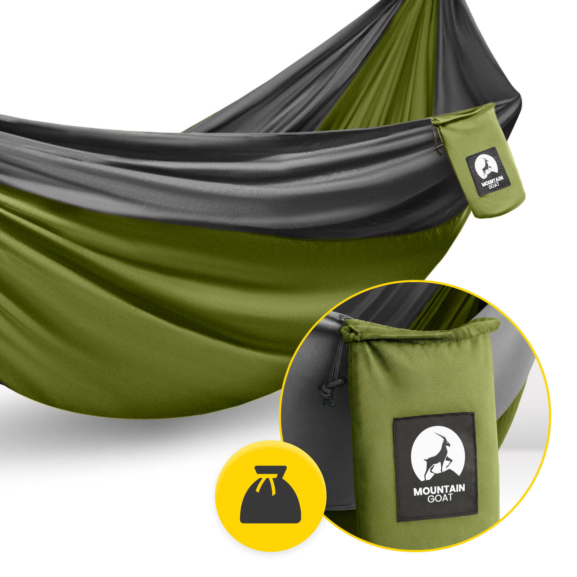 Tweepersoons reishangmat camping outdoor compact lichtgewicht MOUNTAIN GOAT 7/7
