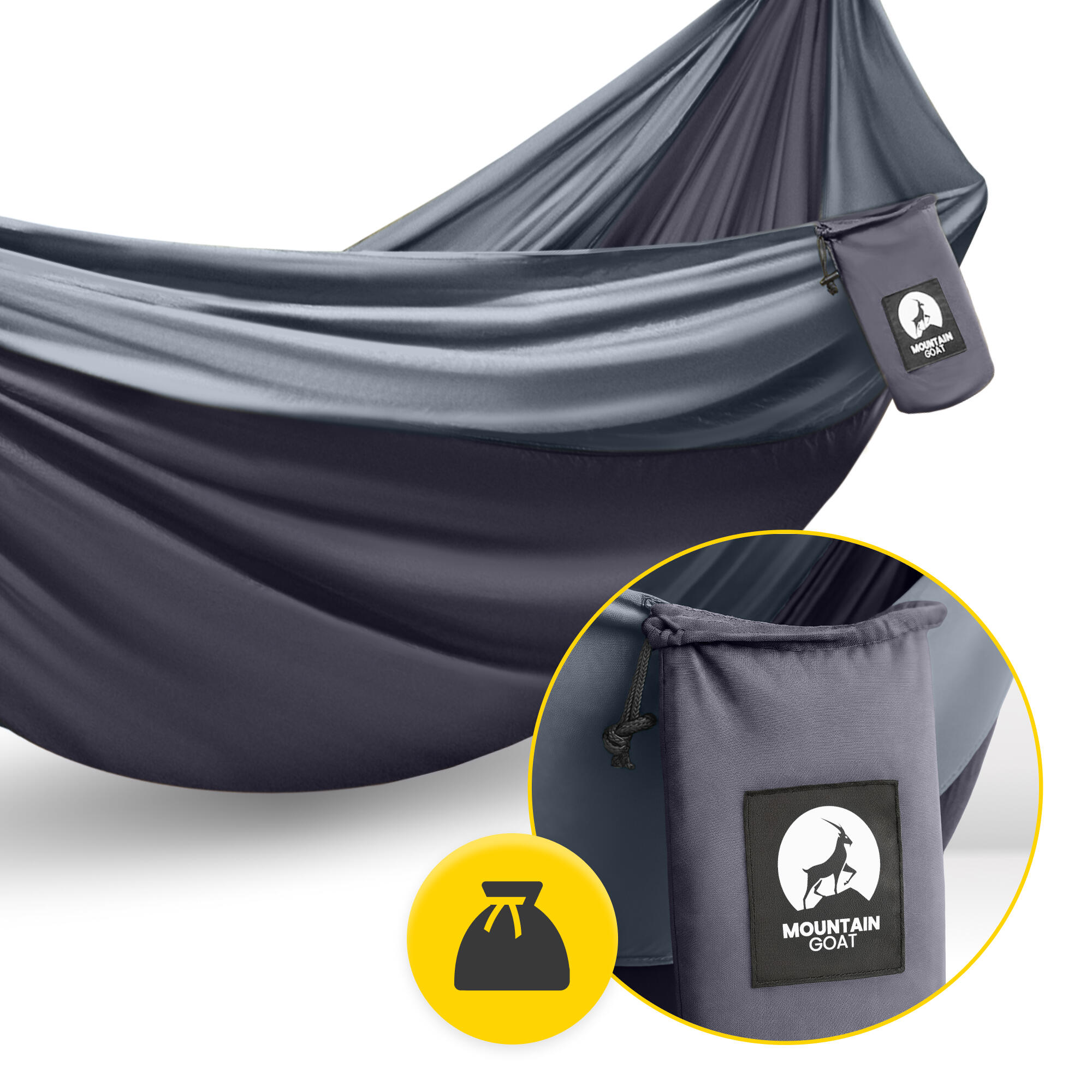Eenpersoons reishangmat camping outdoor compact lichtgewicht MOUNTAIN GOAT 7/7