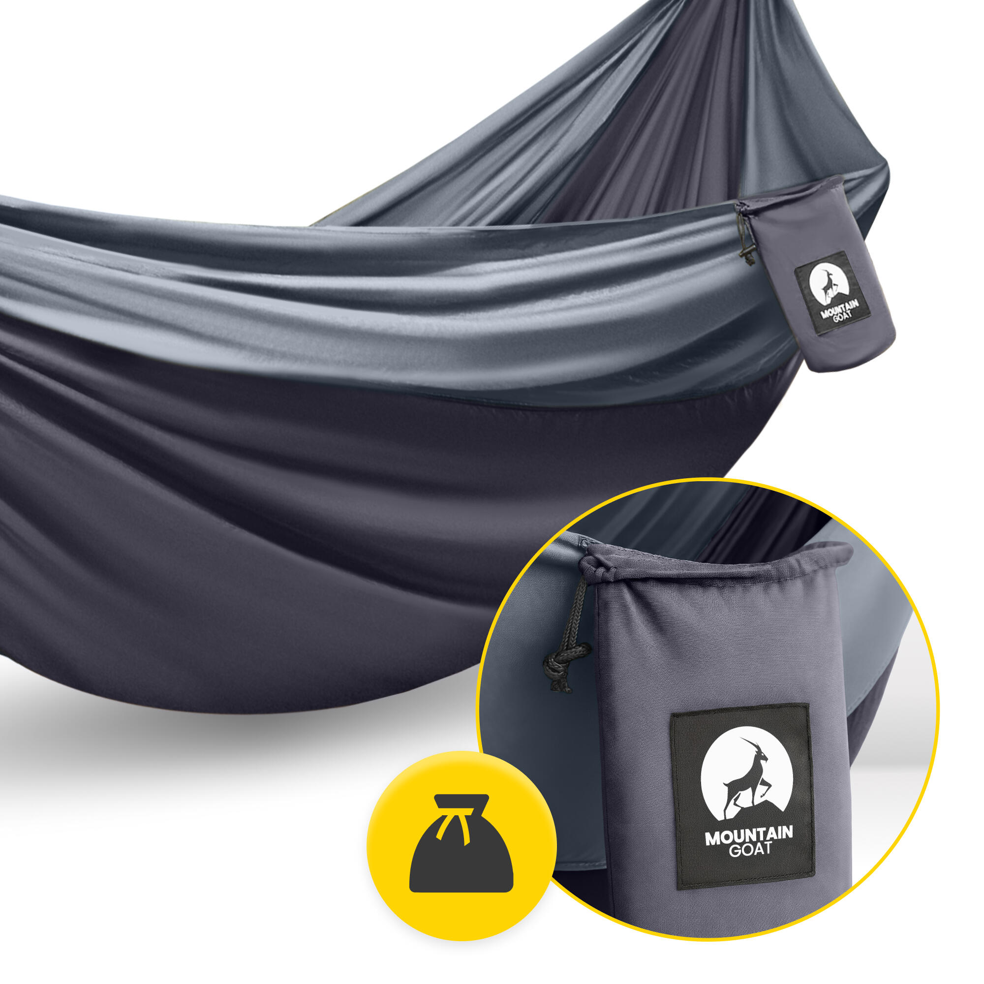Tweepersoons reishangmat camping outdoor compact lichtgewicht MOUNTAIN GOAT 7/7