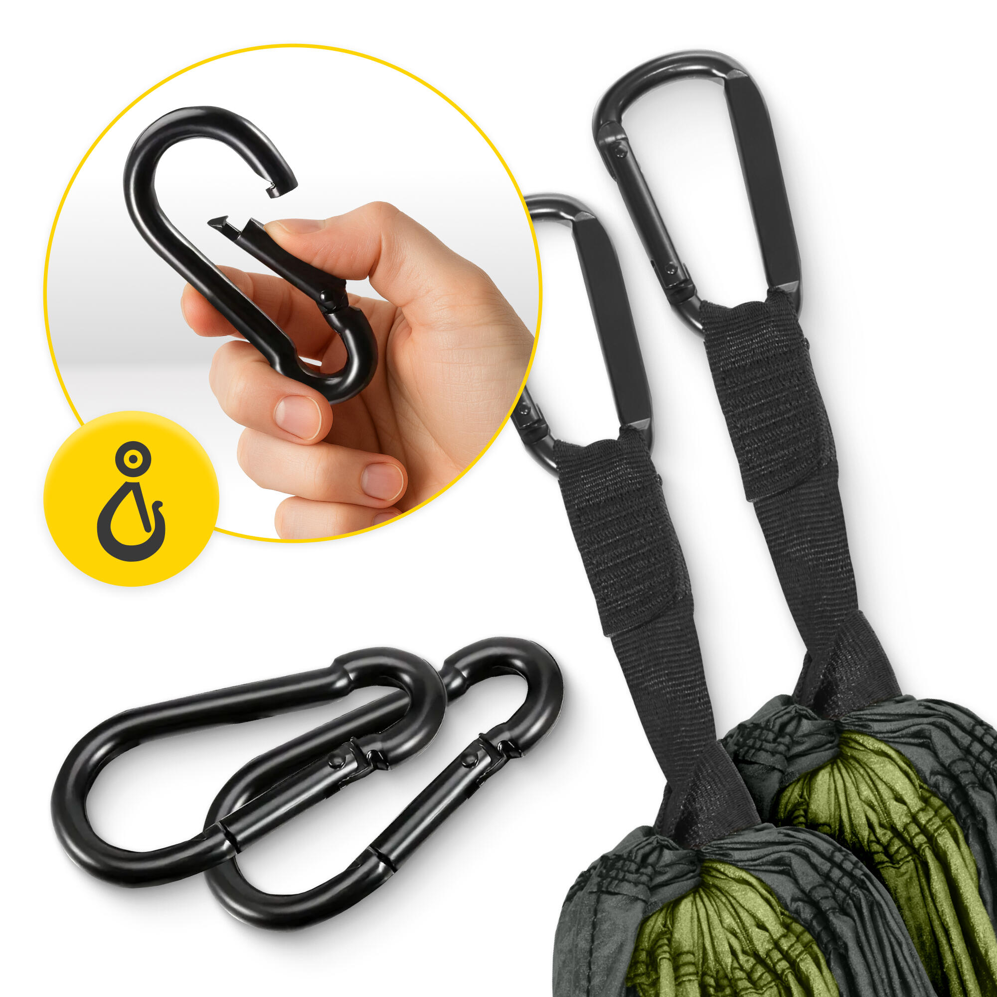 Eenpersoons reishangmat camping outdoor compact lichtgewicht MOUNTAIN GOAT 5/7